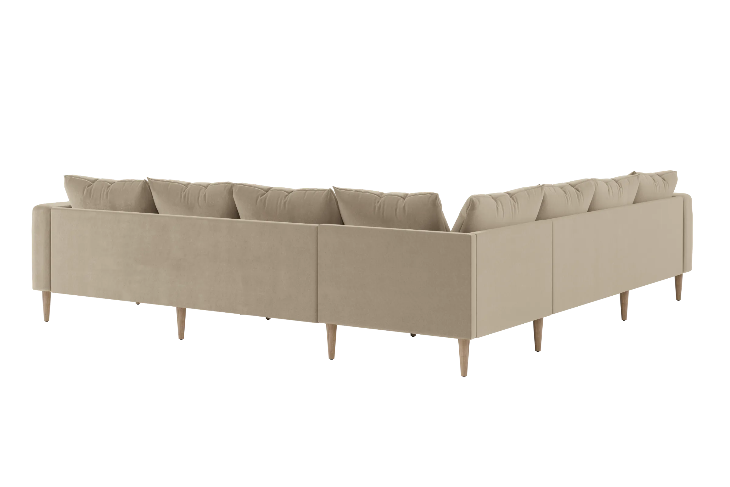 The Essential Corner Sectional (7 Seat) in Recycled Velvet