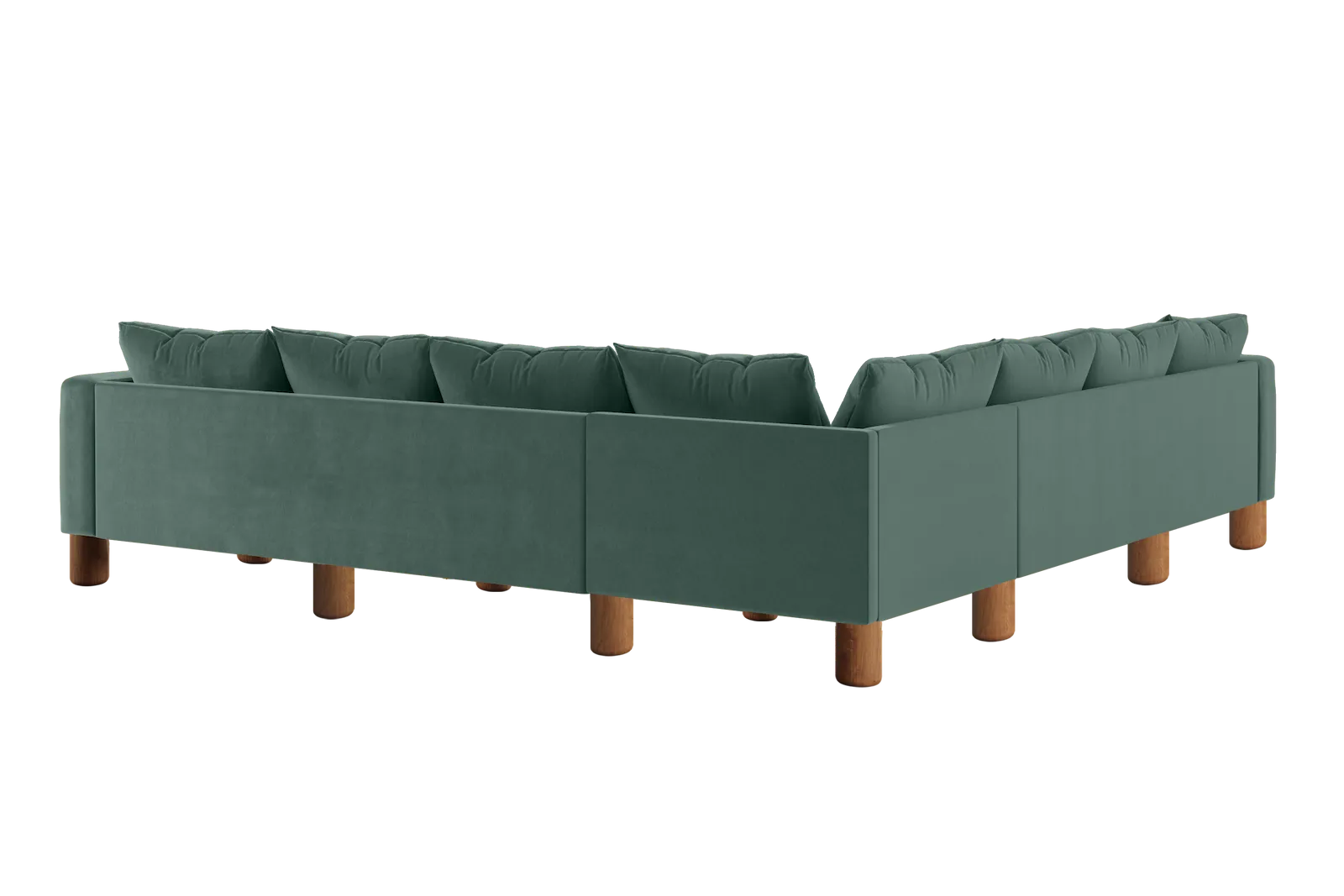 The Essential Corner Sectional (7 Seat) in Recycled Velvet