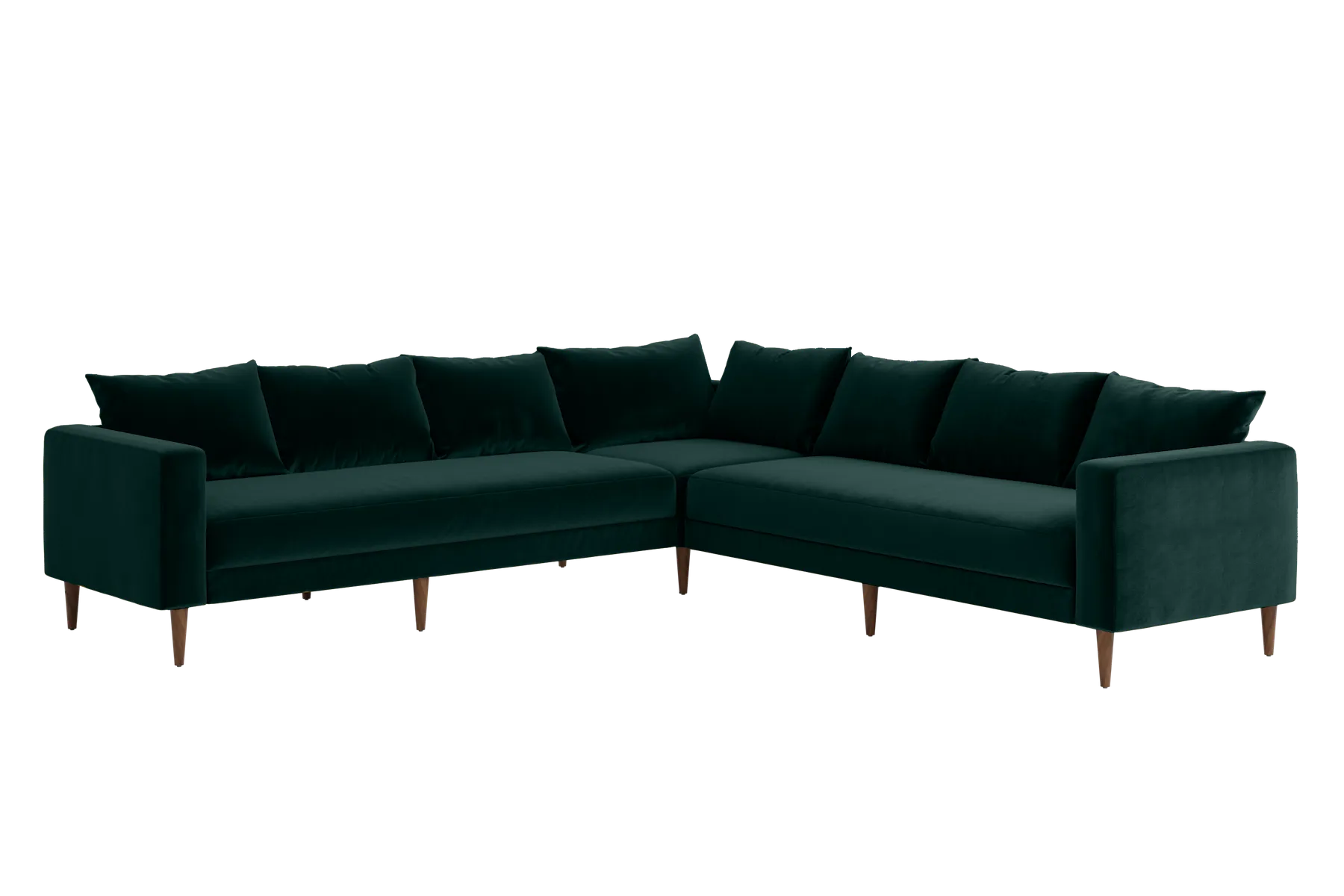 The Essential Corner Sectional (7 Seat) in Recycled Velvet