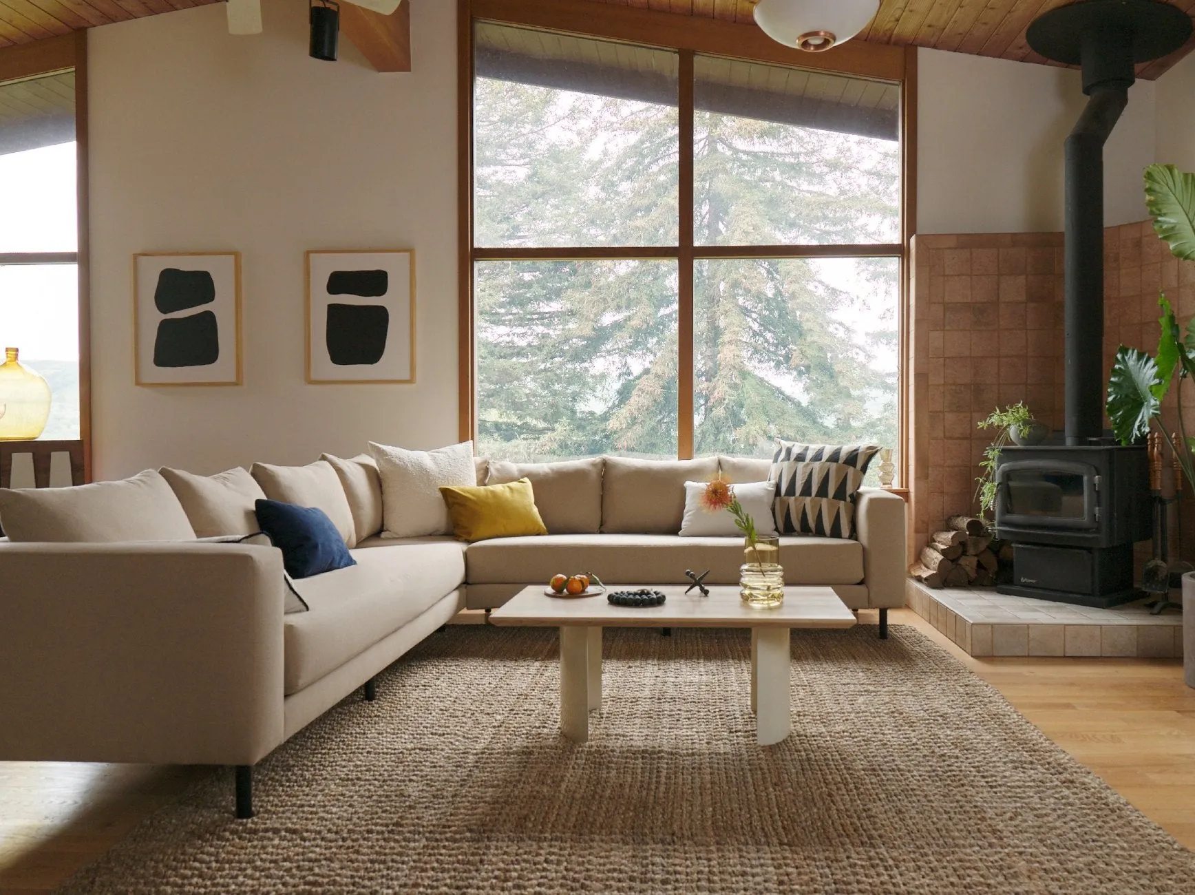 The Essential Corner Sectional (7 Seat) in Recycled Velvet