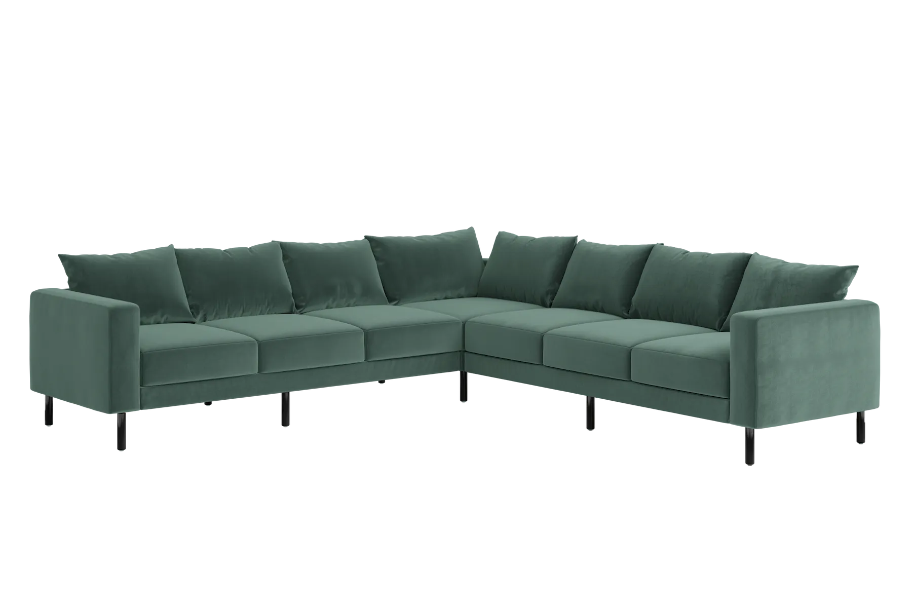 The Essential Corner Sectional (7 Seat) in Recycled Velvet