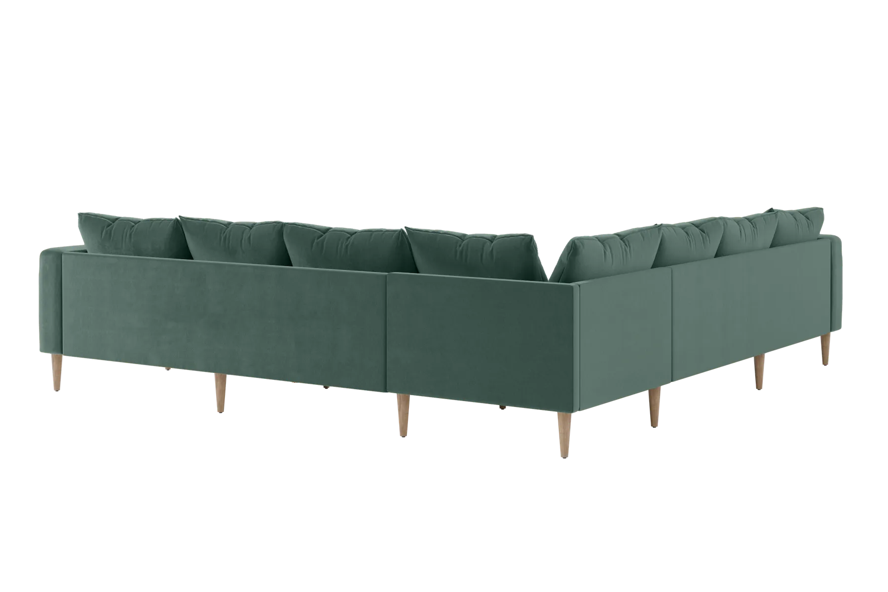 The Essential Corner Sectional (7 Seat) in Recycled Velvet