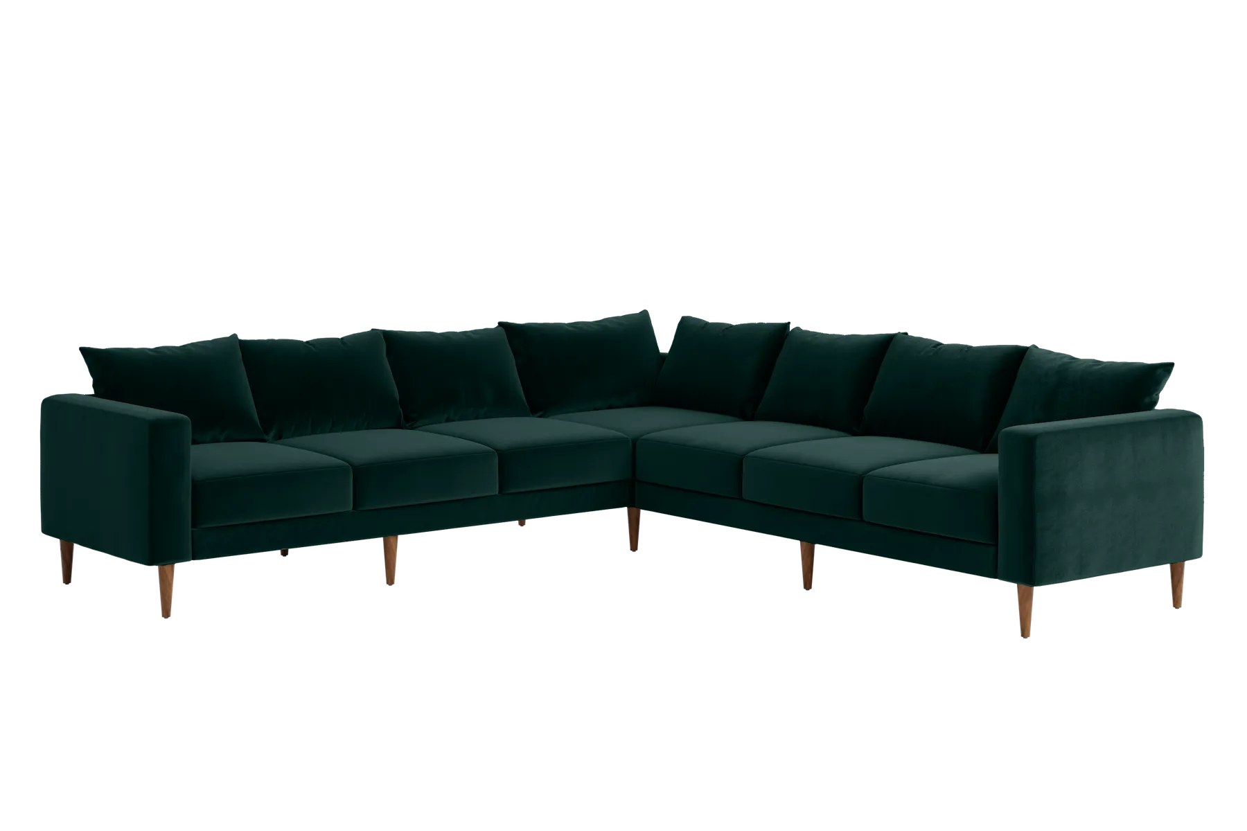 The Essential Corner Sectional (7 Seat) in Recycled Velvet