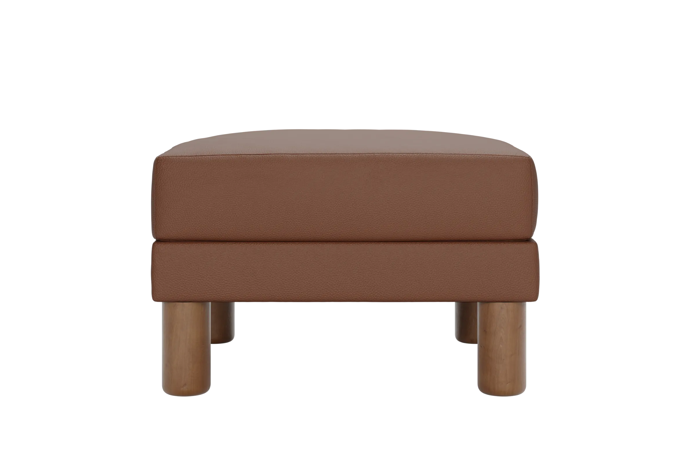 The Essential Ottoman in Cactus Leather