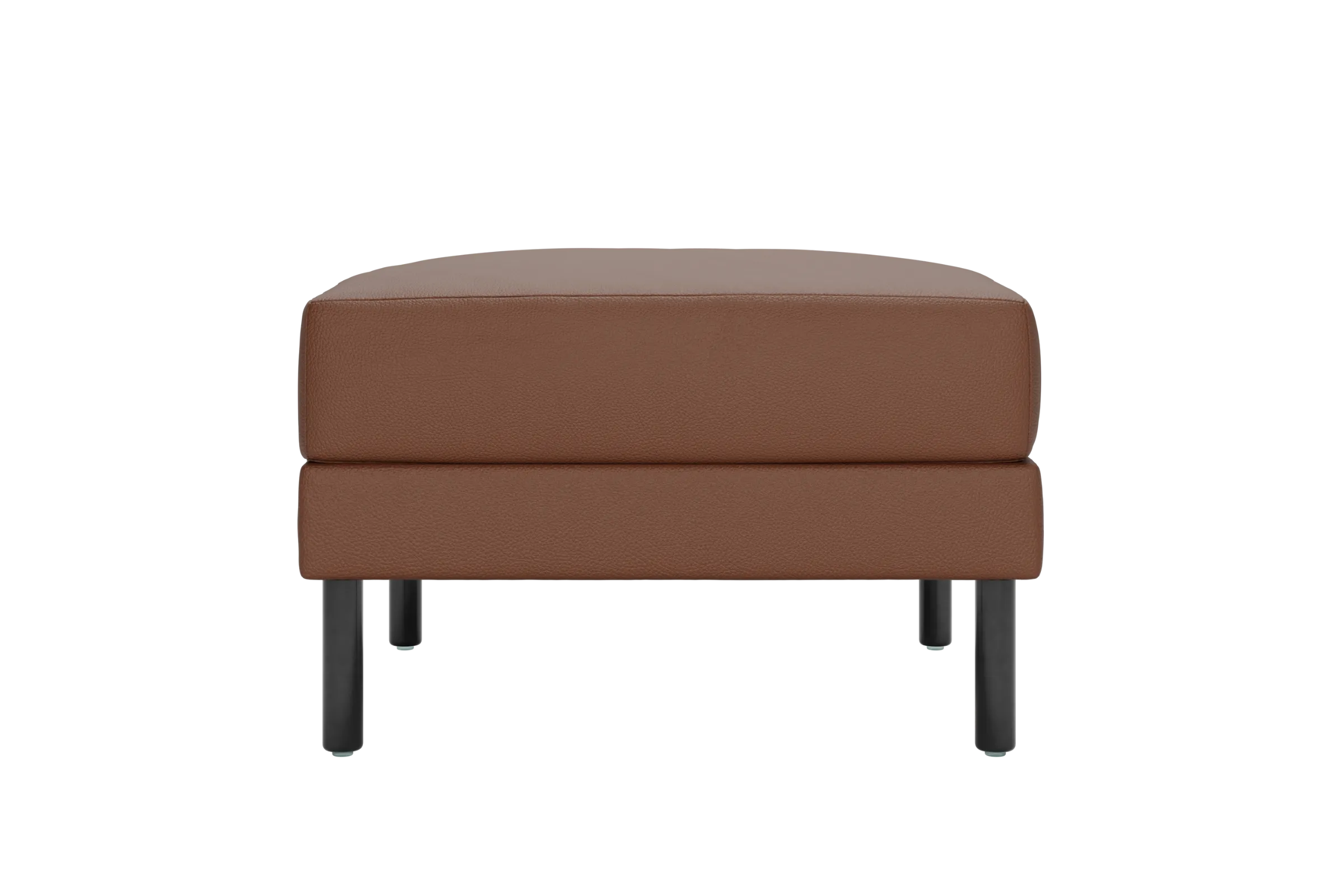 The Essential Ottoman in Cactus Leather