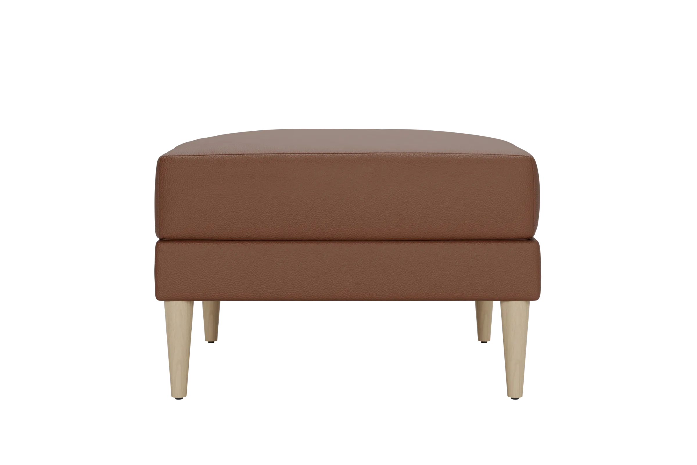 The Essential Ottoman in Cactus Leather