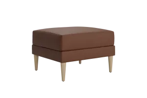 The Essential Ottoman in Cactus Leather