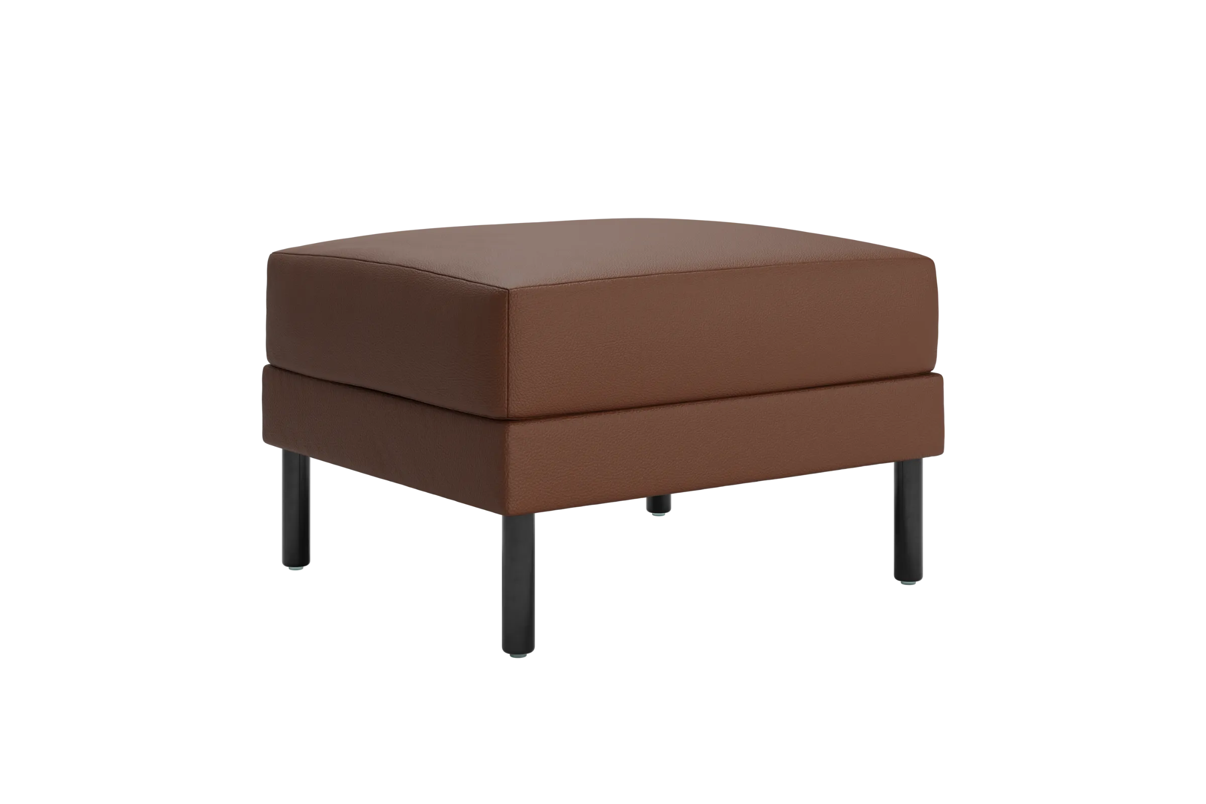 The Essential Ottoman in Cactus Leather