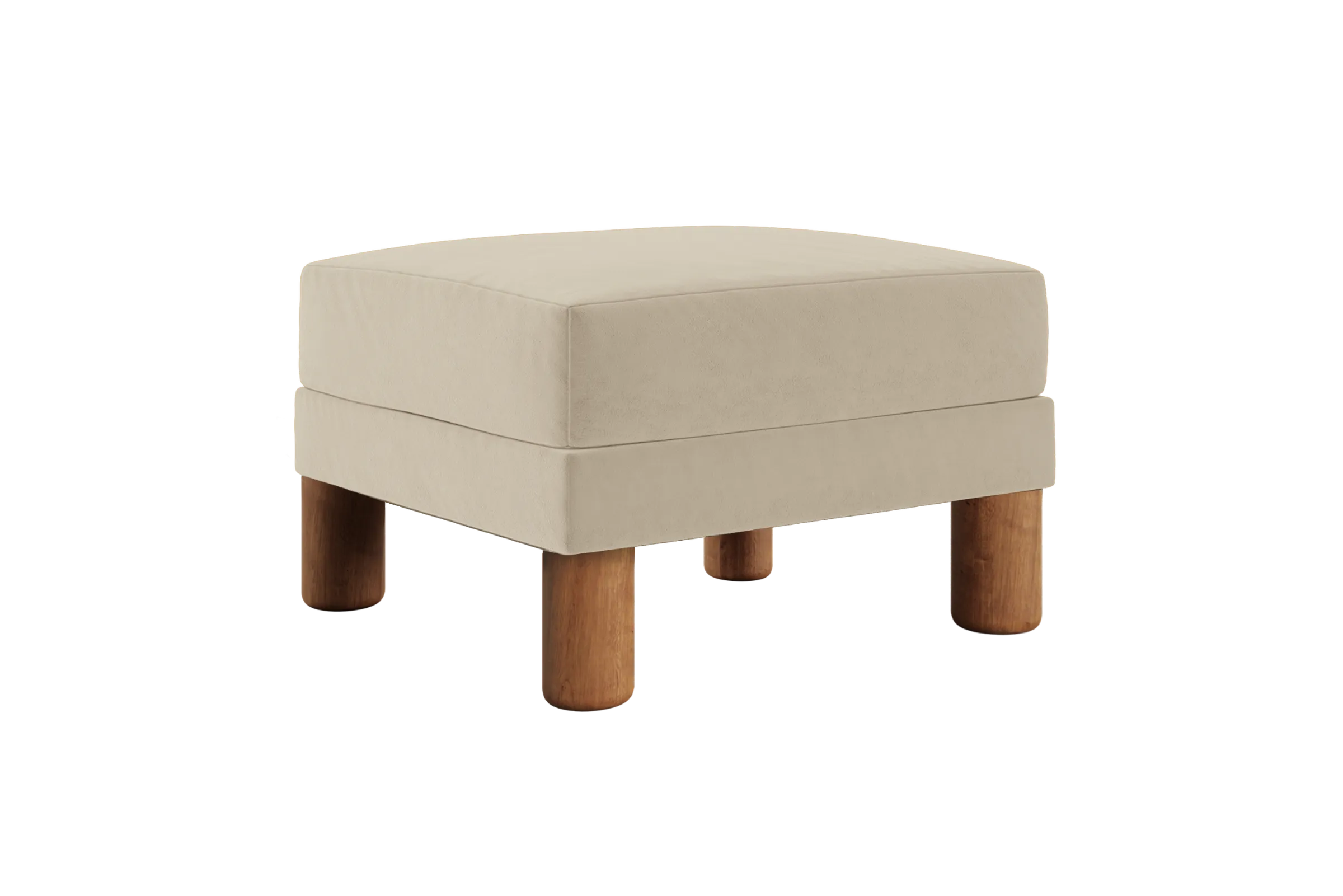 The Essential Ottoman in Recycled Velvet