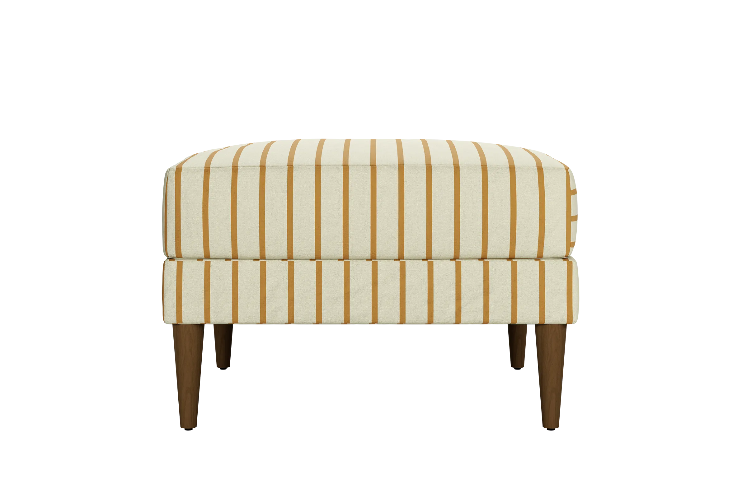 The Essential Ottoman in Striped Hemp Blend