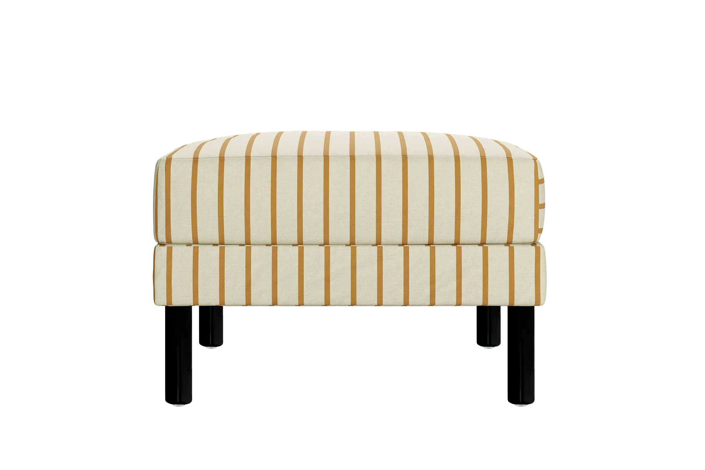 The Essential Ottoman in Striped Hemp Blend