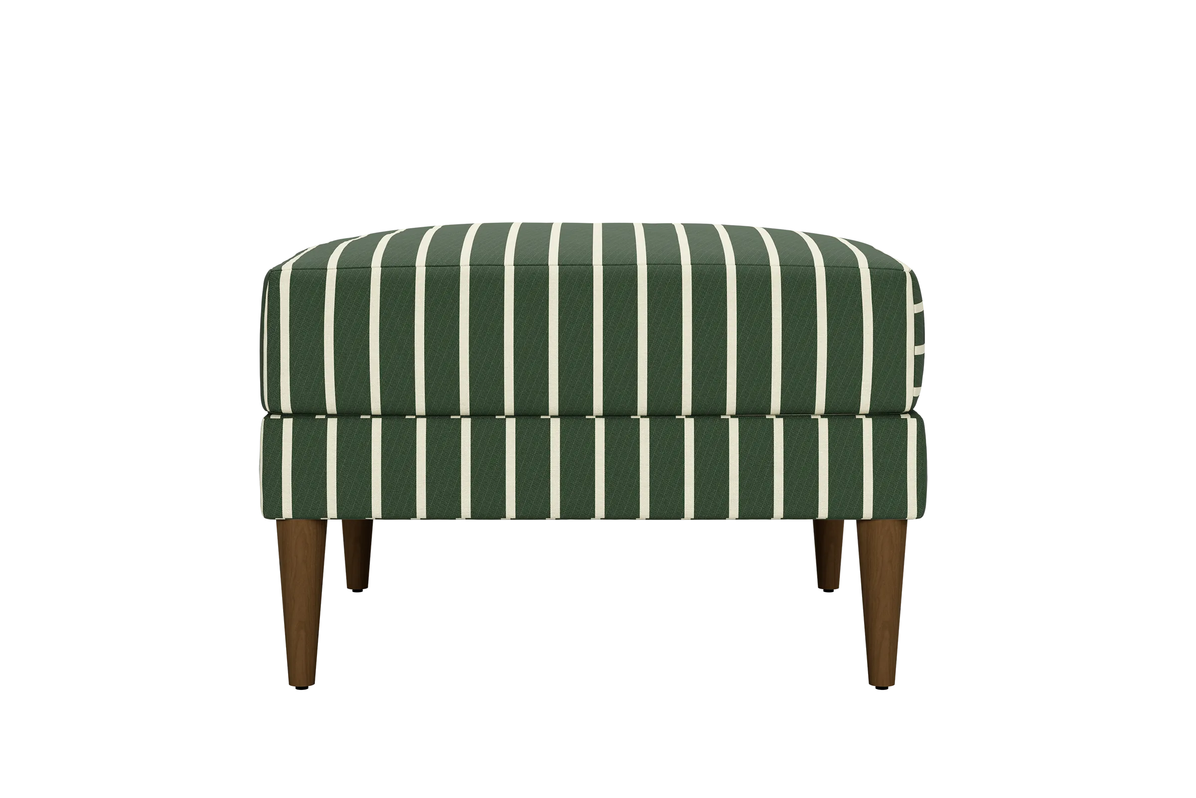 The Essential Ottoman in Striped Hemp Blend