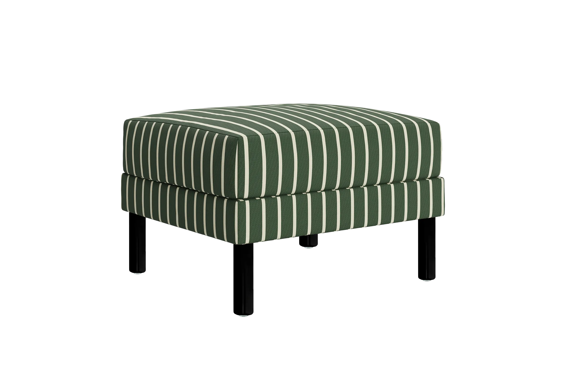 The Essential Ottoman in Striped Hemp Blend
