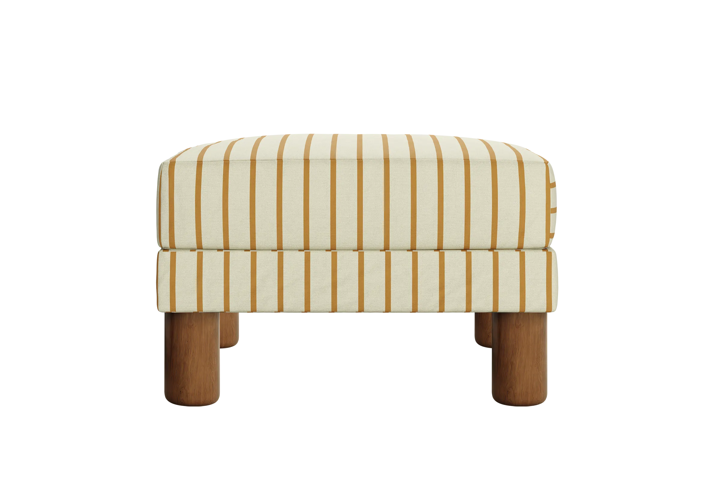 The Essential Ottoman in Striped Hemp Blend