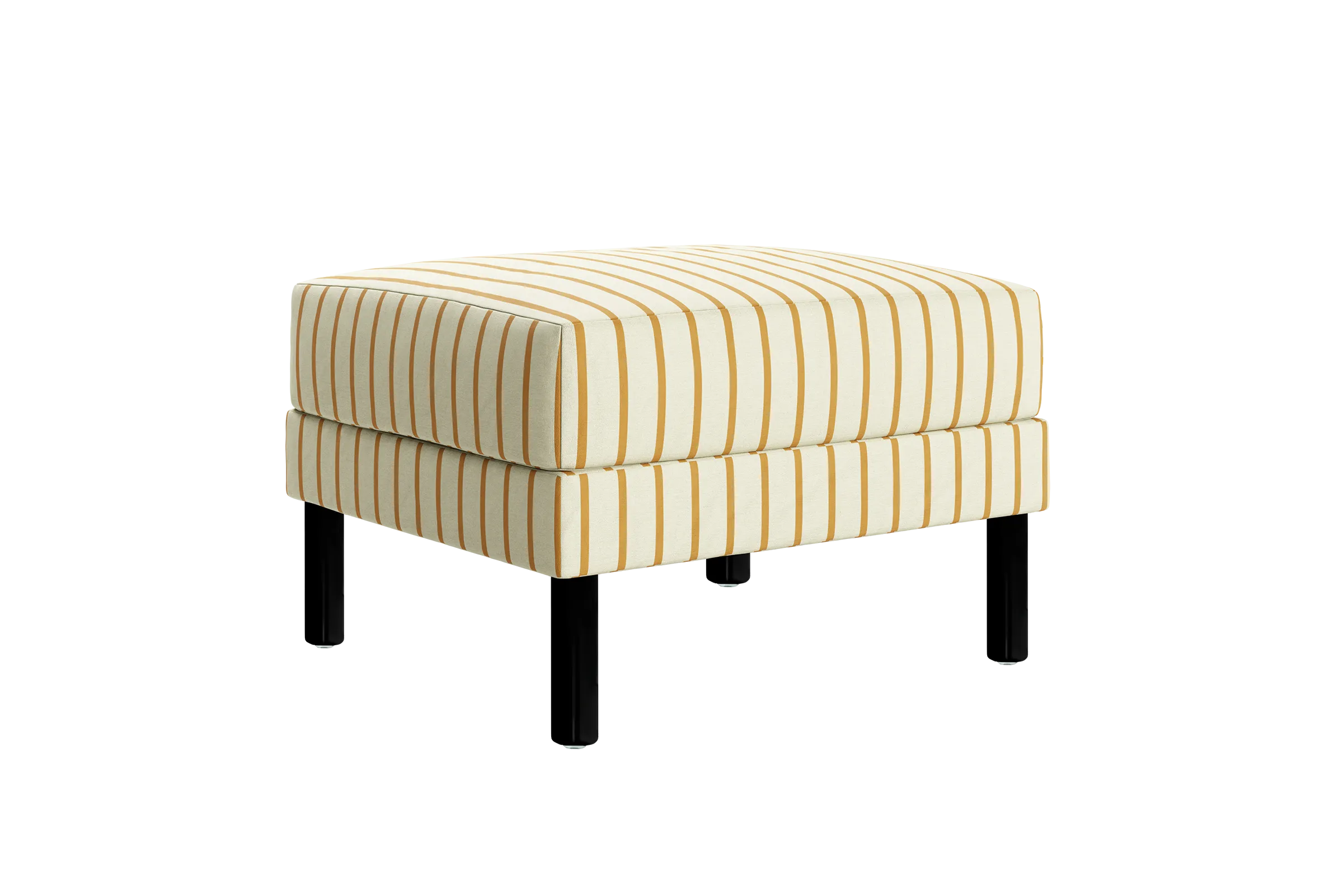 The Essential Ottoman in Striped Hemp Blend