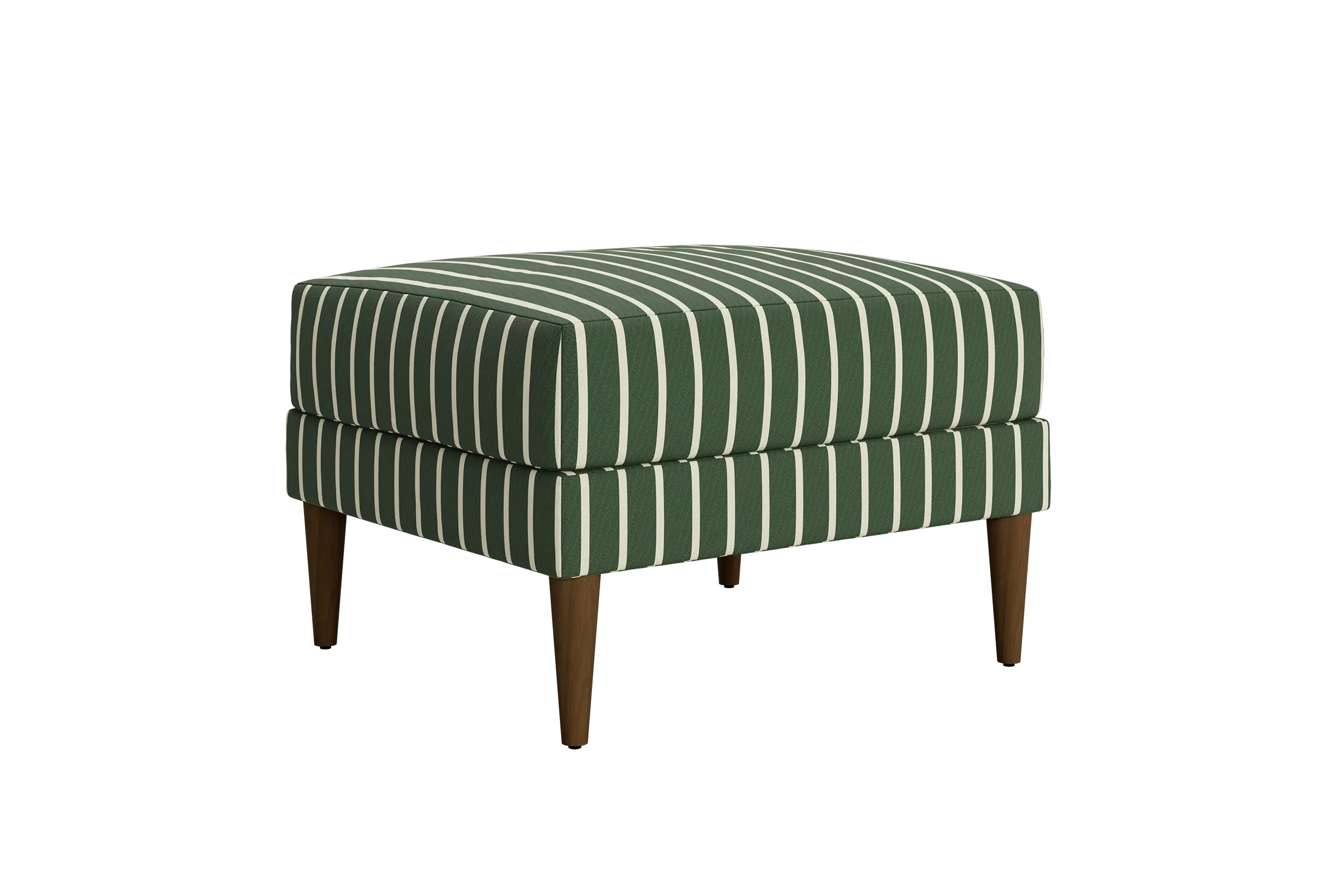 The Essential Ottoman in Striped Hemp Blend