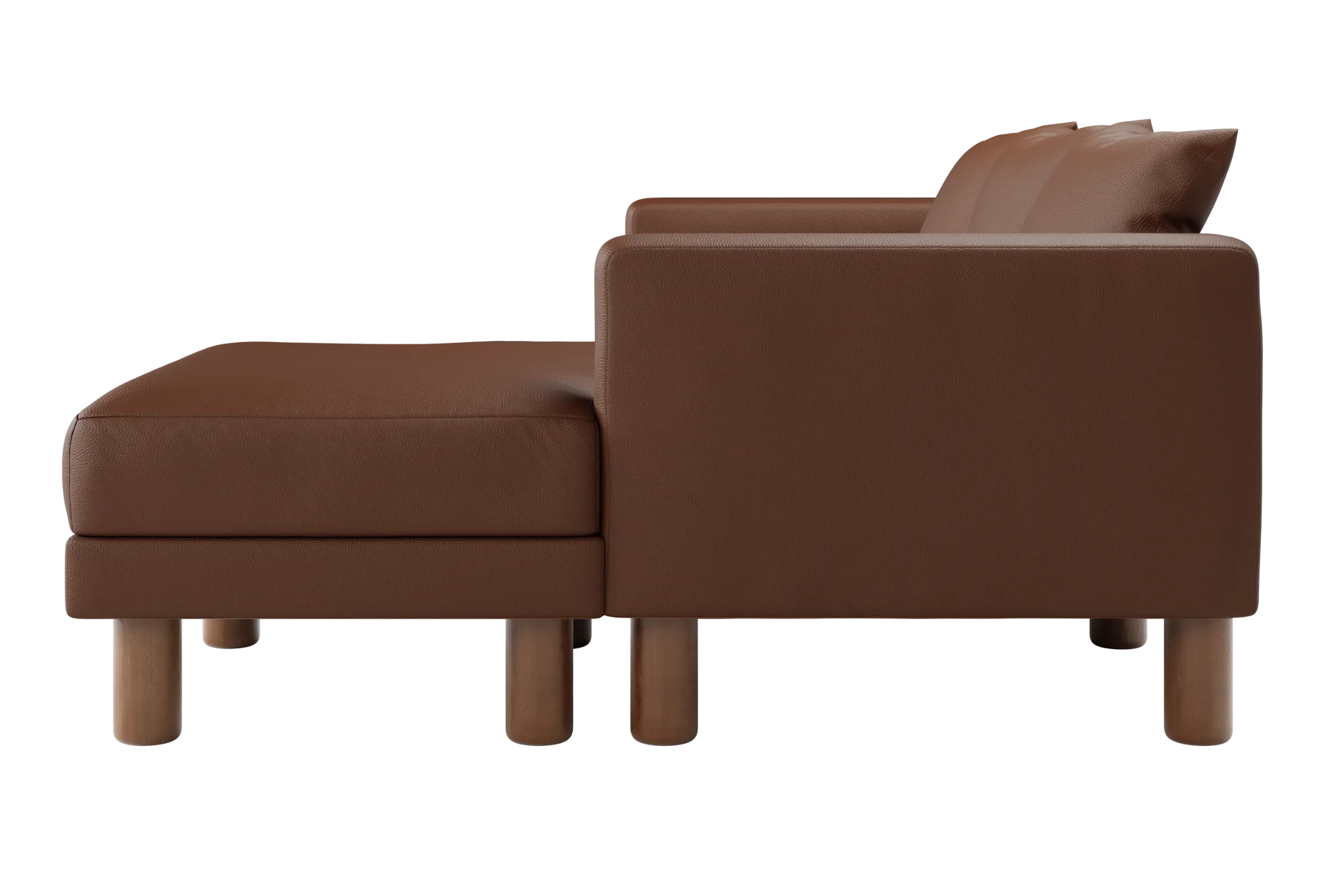 The Essential Sectional in Cactus Leather