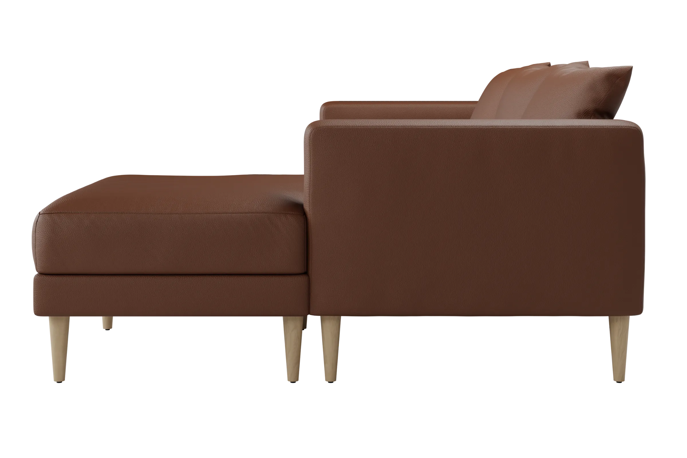 The Essential Sectional in Cactus Leather