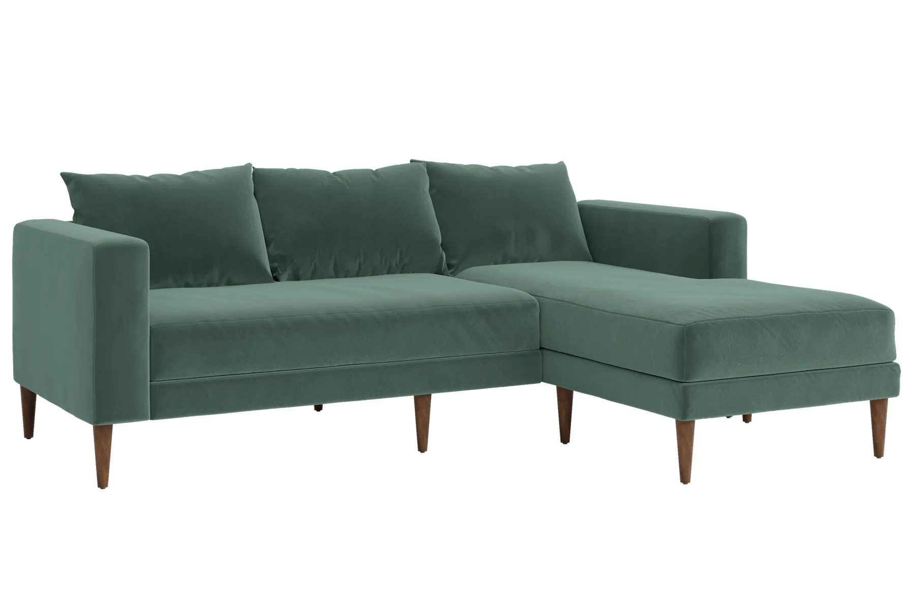 The Essential Sectional in Recycled Velvet