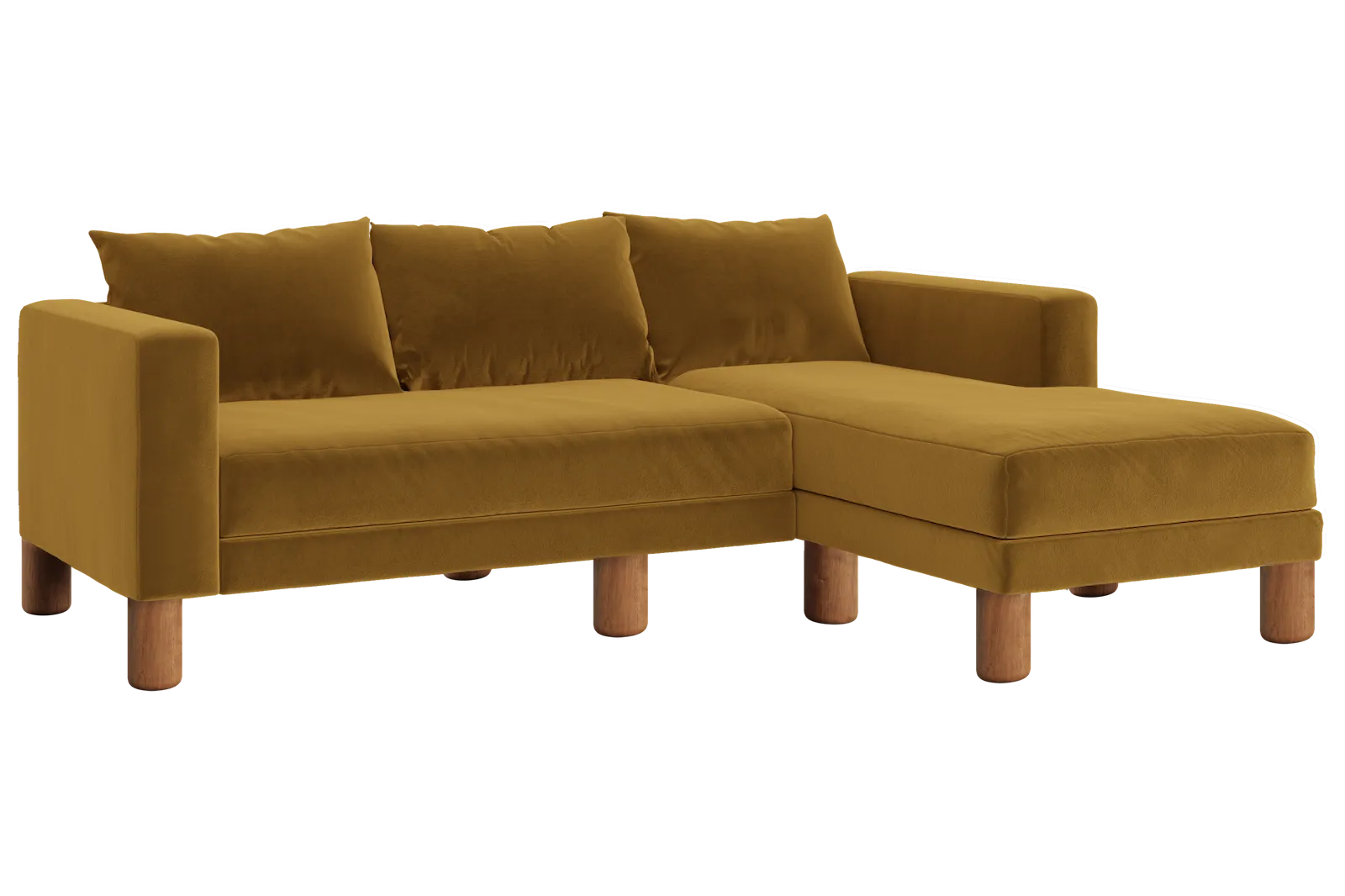 The Essential Sectional in Recycled Velvet