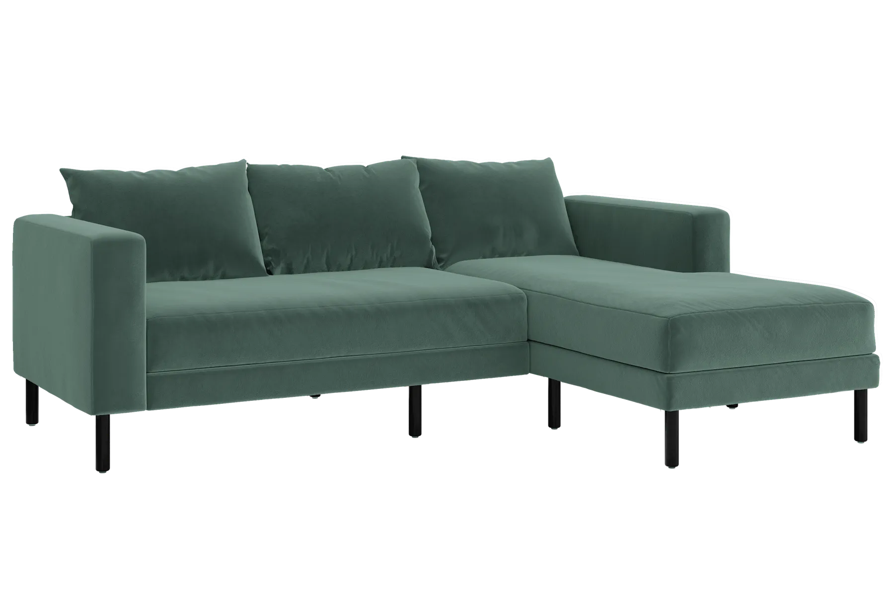 The Essential Sectional in Recycled Velvet