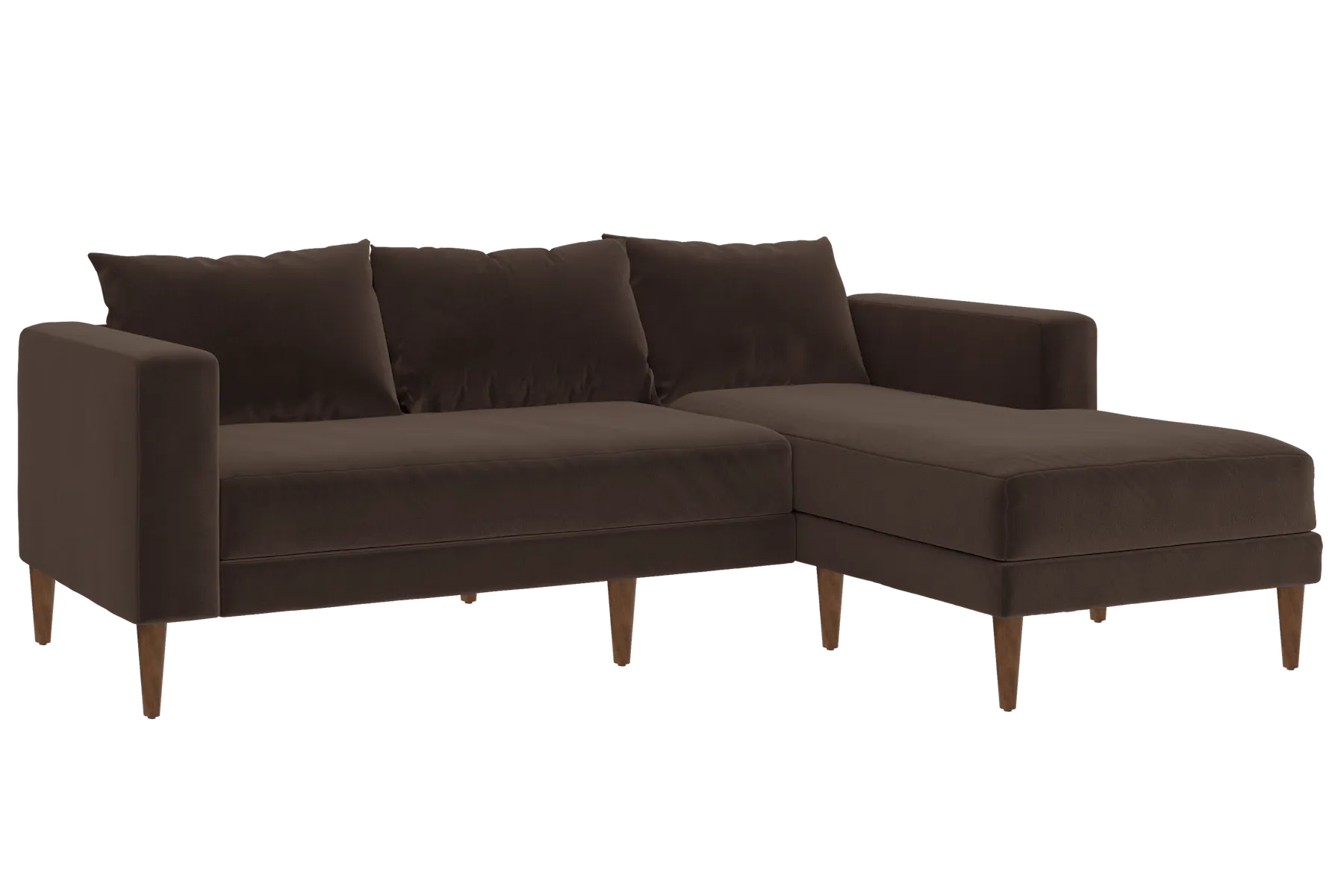 The Essential Sectional in Recycled Velvet