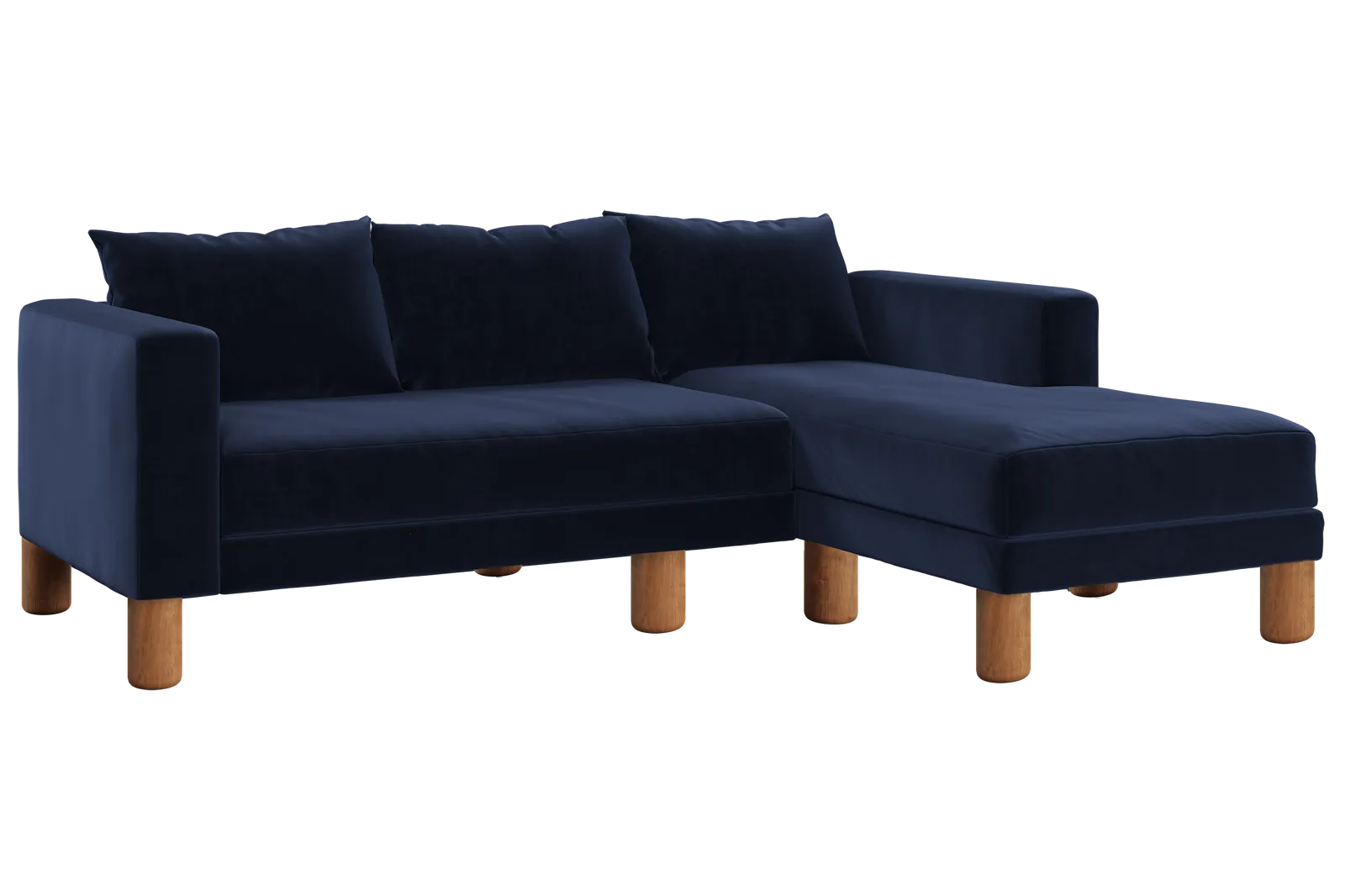 The Essential Sectional in Recycled Velvet