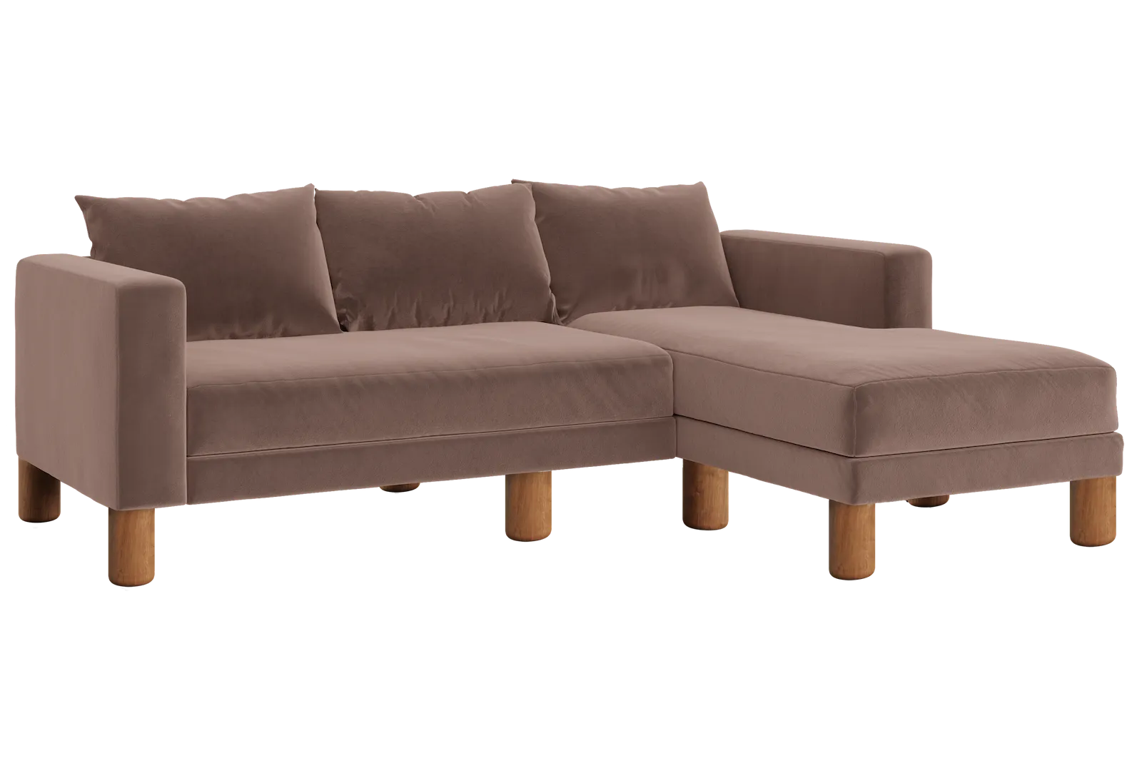 The Essential Sectional in Recycled Velvet