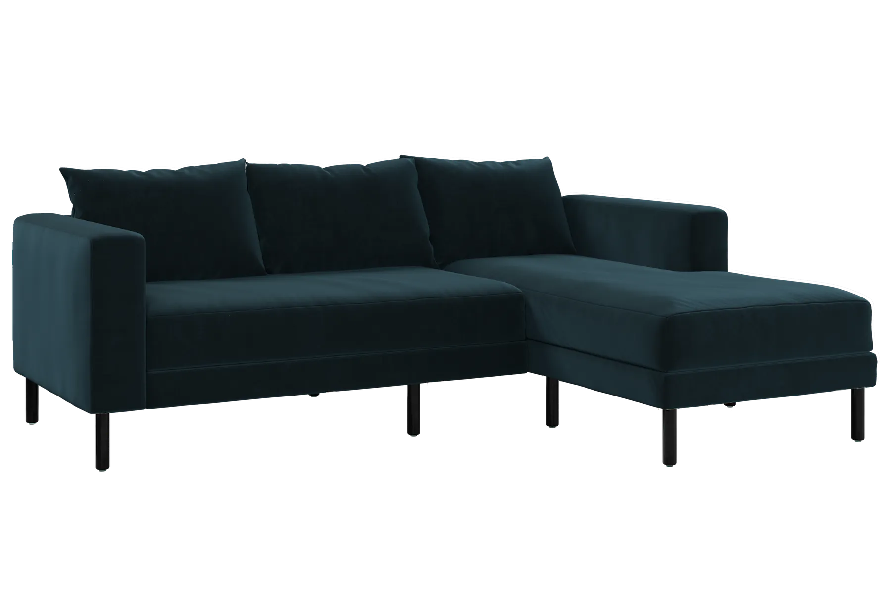 The Essential Sectional in Recycled Velvet
