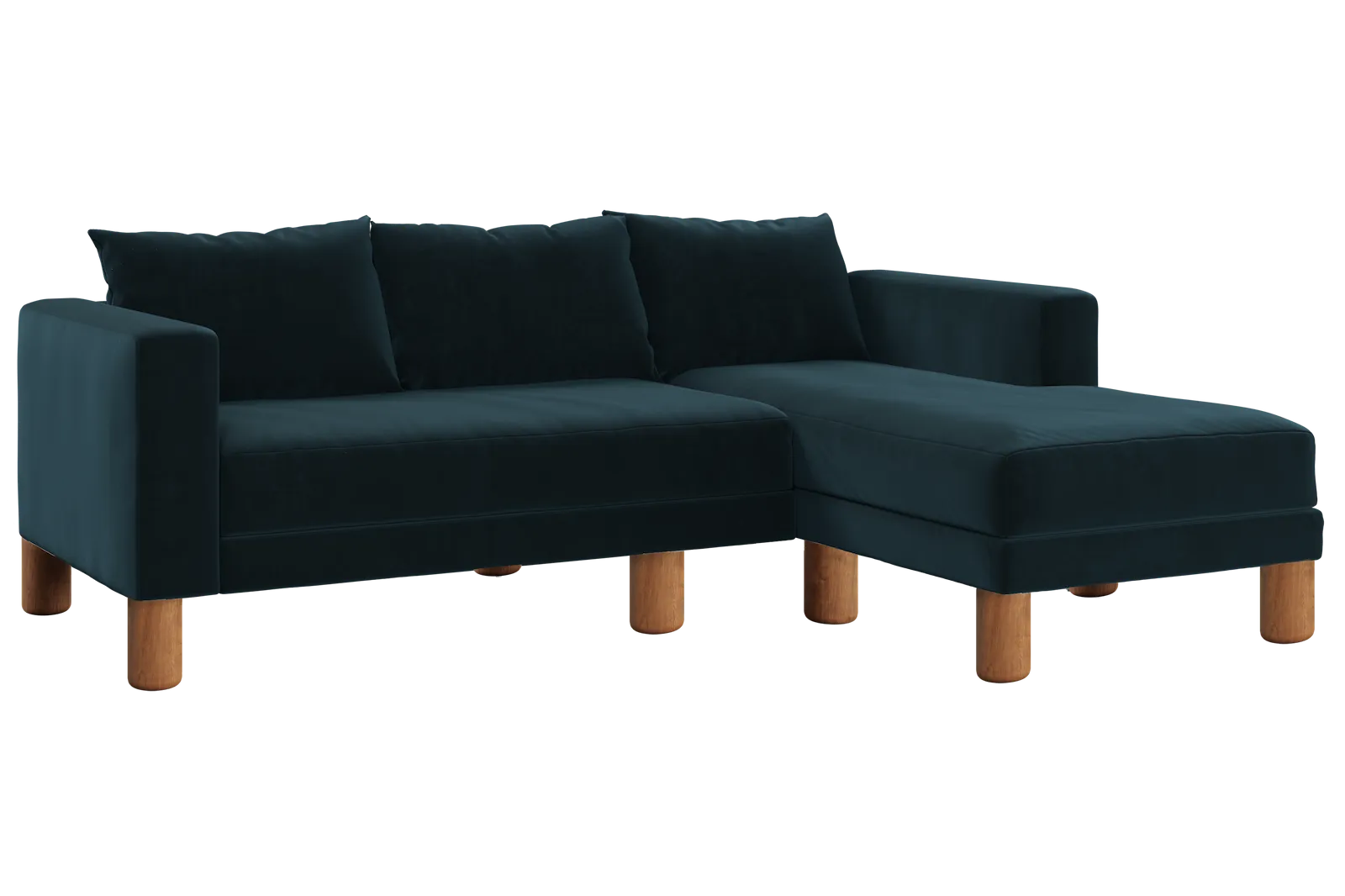 The Essential Sectional in Recycled Velvet
