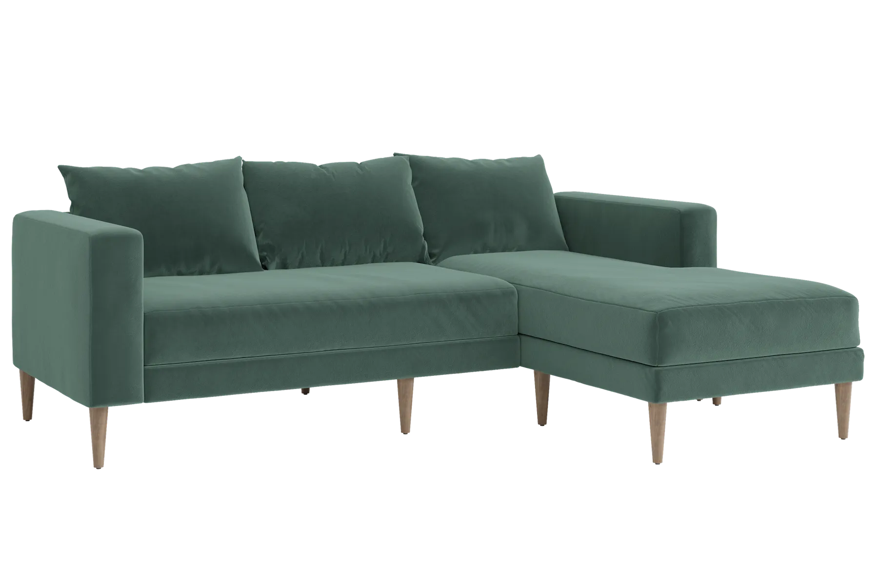 The Essential Sectional in Recycled Velvet