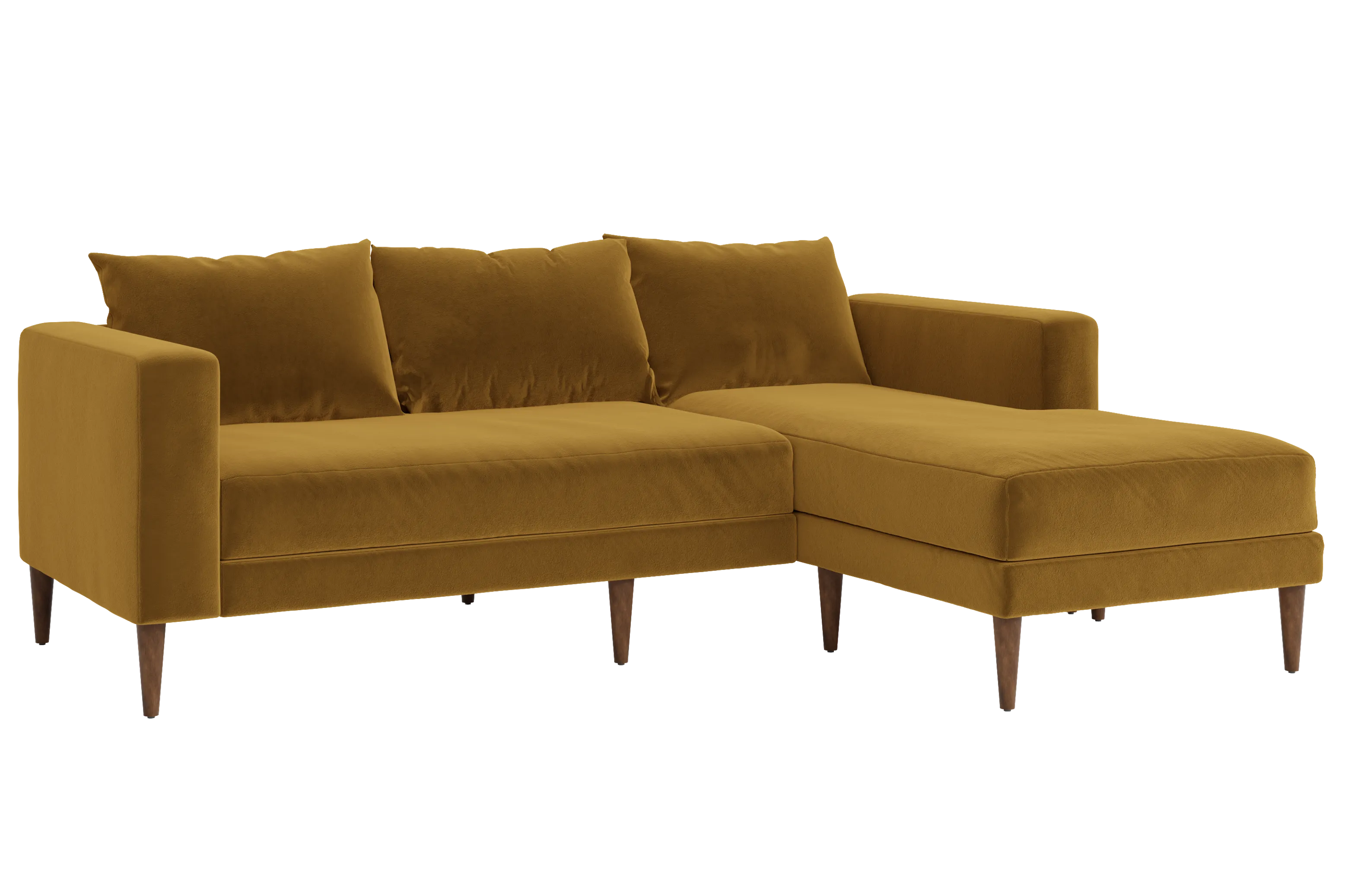 The Essential Sectional in Recycled Velvet