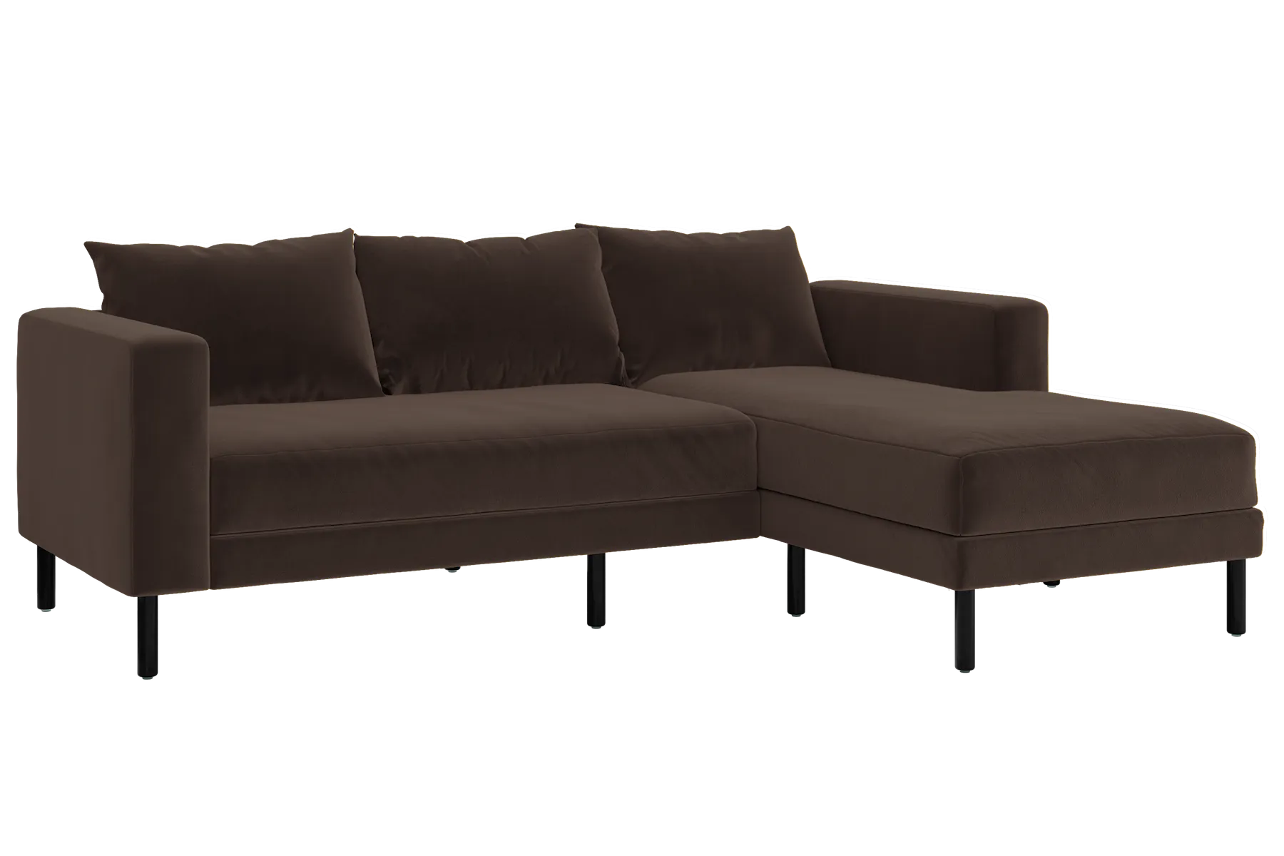 The Essential Sectional in Recycled Velvet