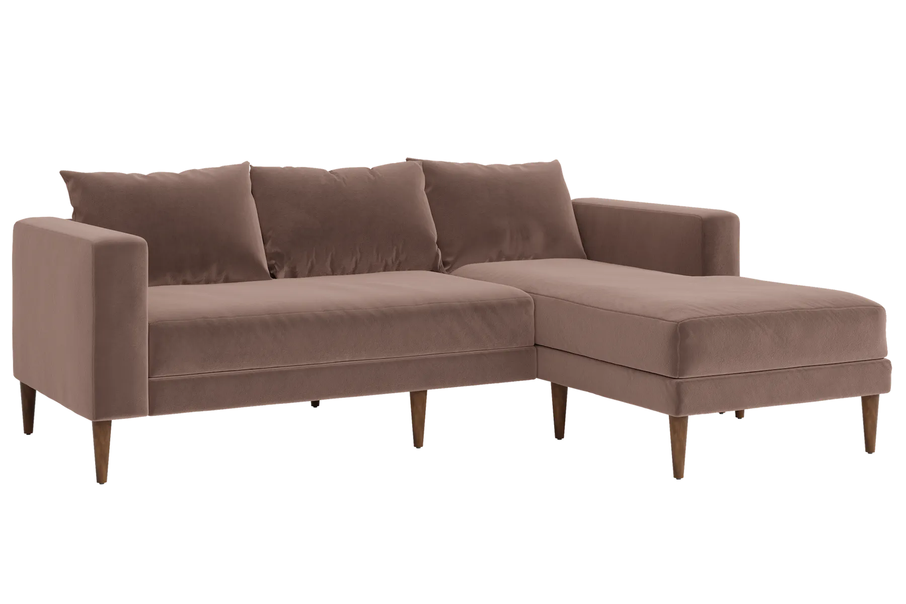 The Essential Sectional in Recycled Velvet