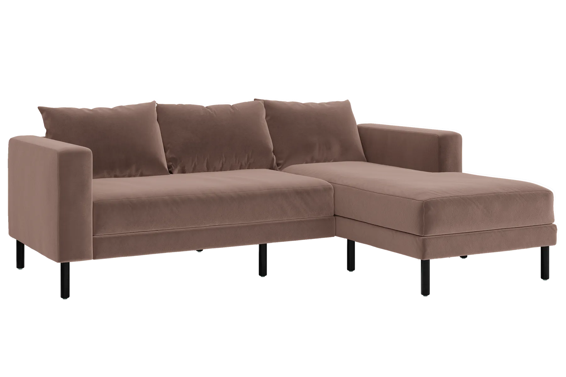 The Essential Sectional in Recycled Velvet