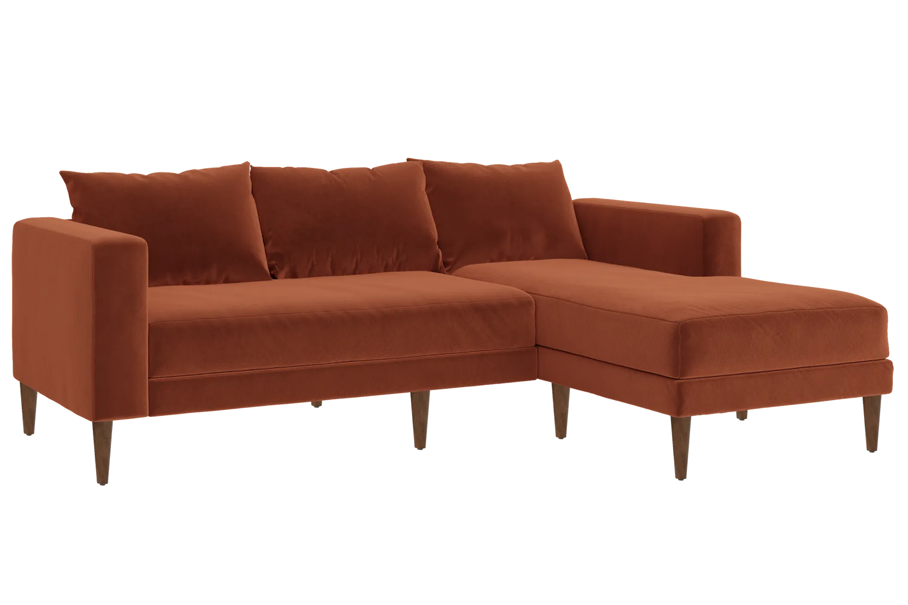 The Essential Sectional in Recycled Velvet