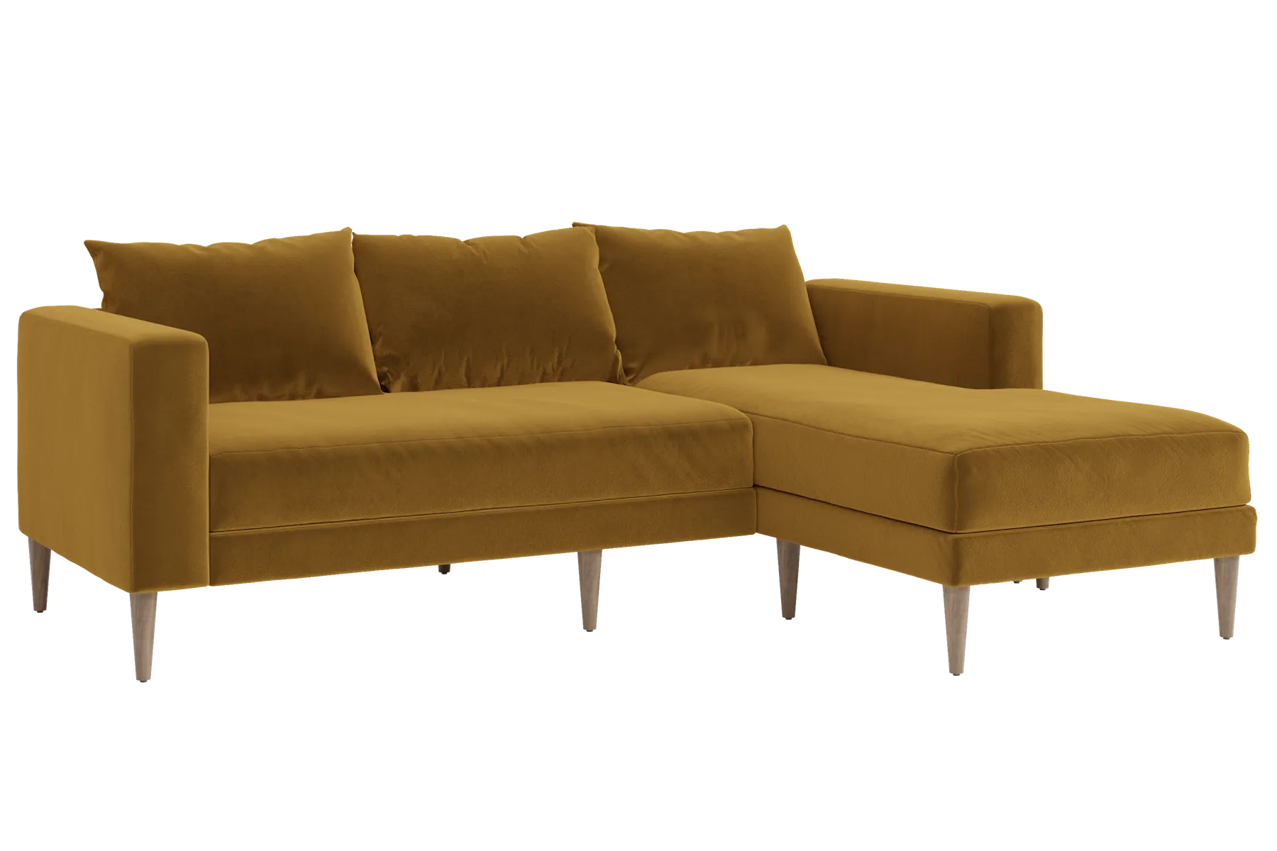 The Essential Sectional in Recycled Velvet