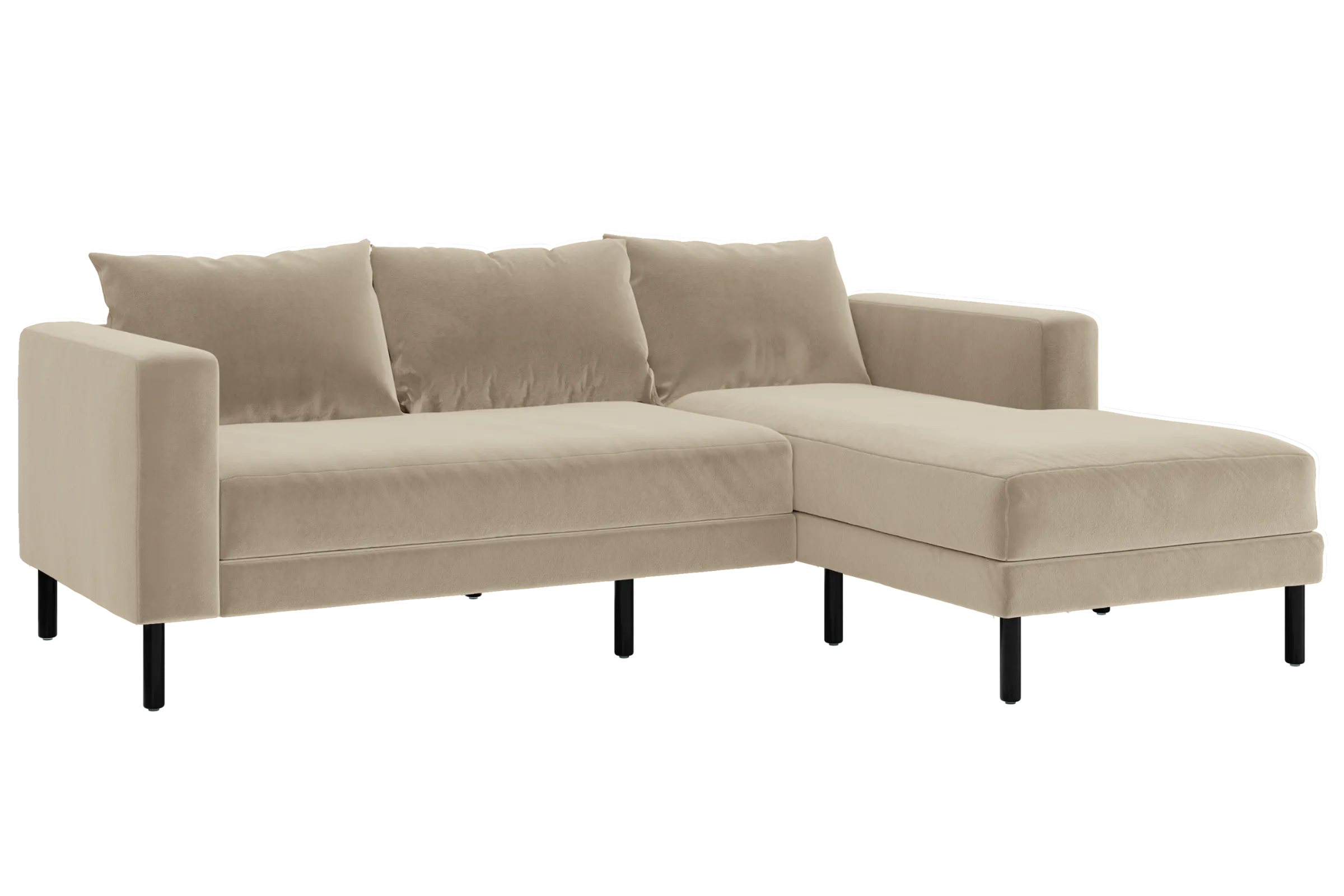 The Essential Sectional in Recycled Velvet