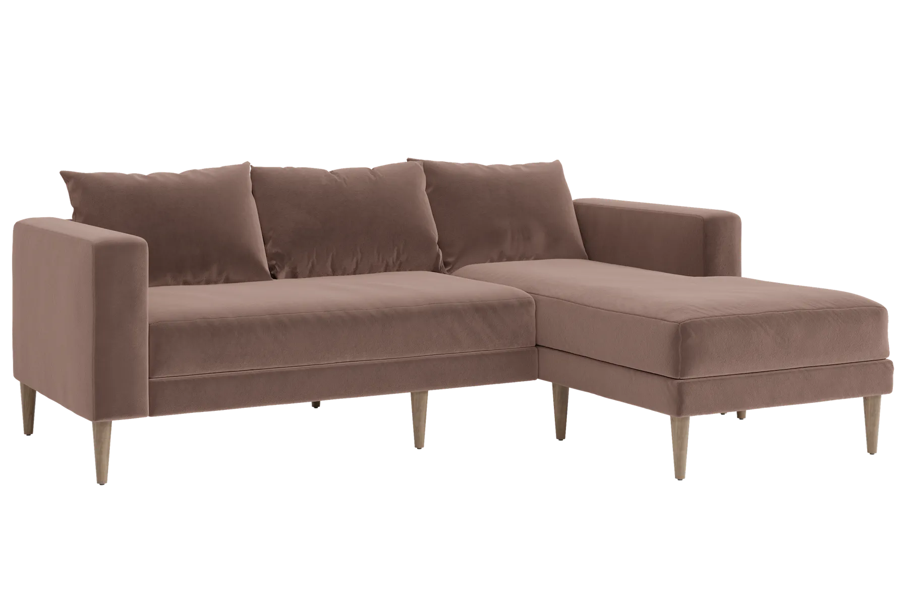 The Essential Sectional in Recycled Velvet