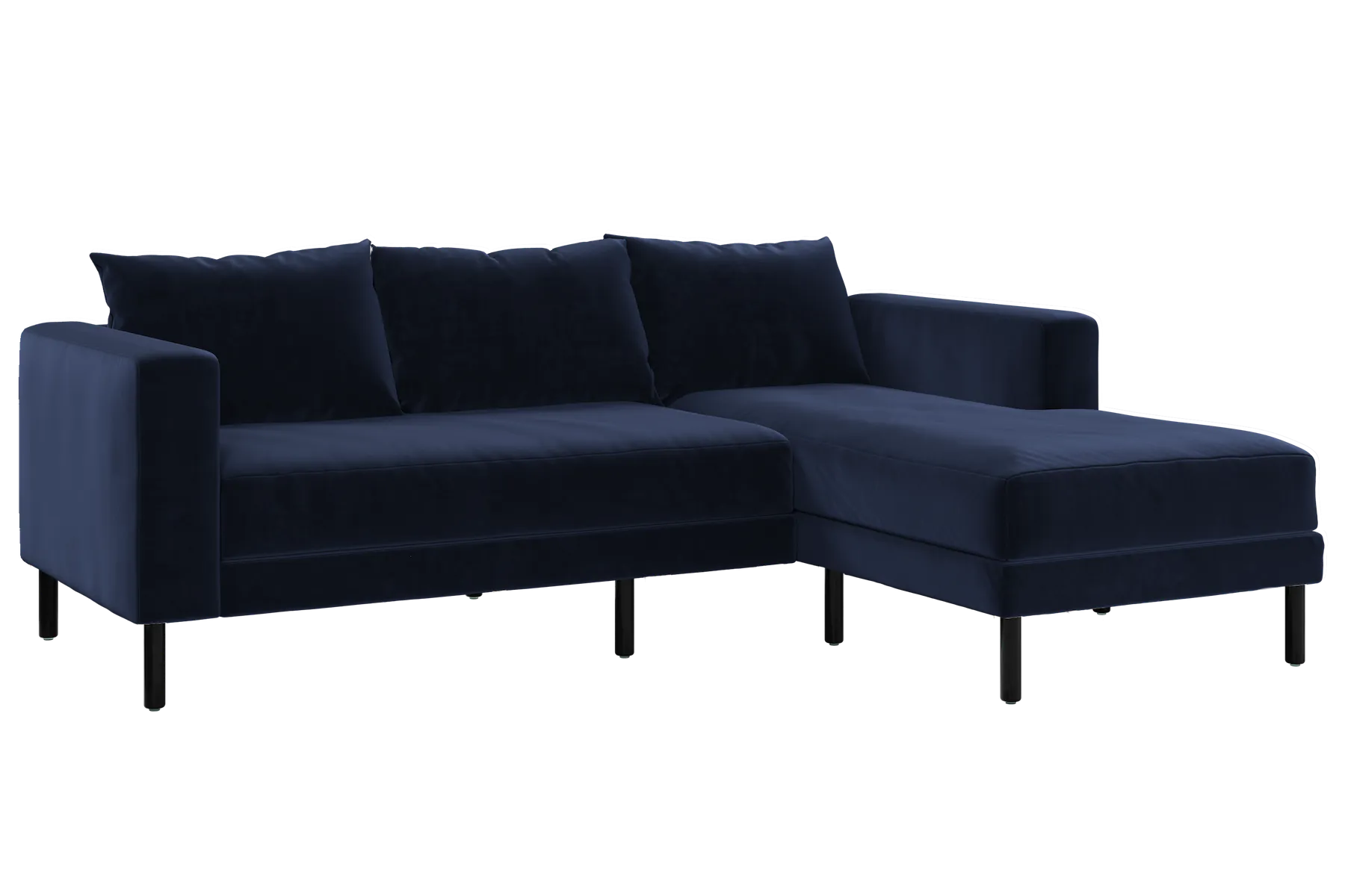 The Essential Sectional in Recycled Velvet