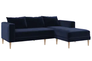 The Essential Sectional in Recycled Velvet