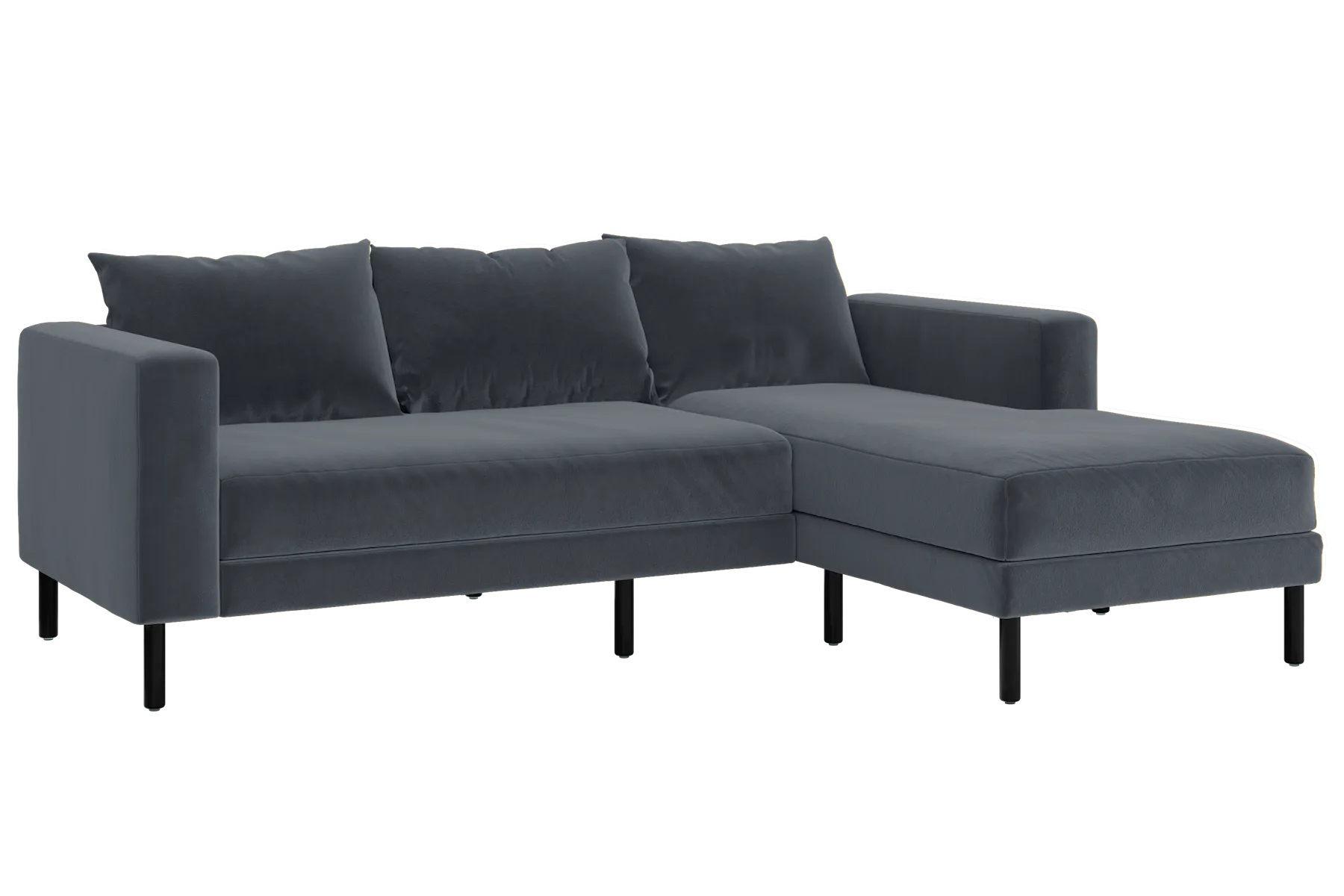 The Essential Sectional in Recycled Velvet
