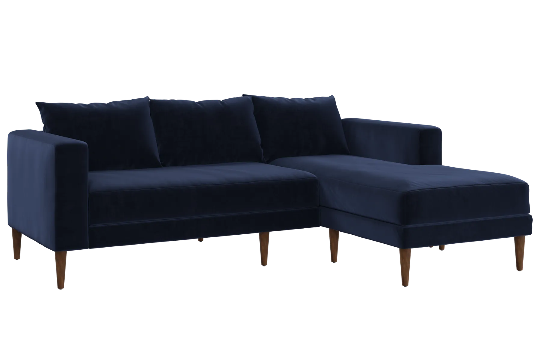 The Essential Sectional in Recycled Velvet