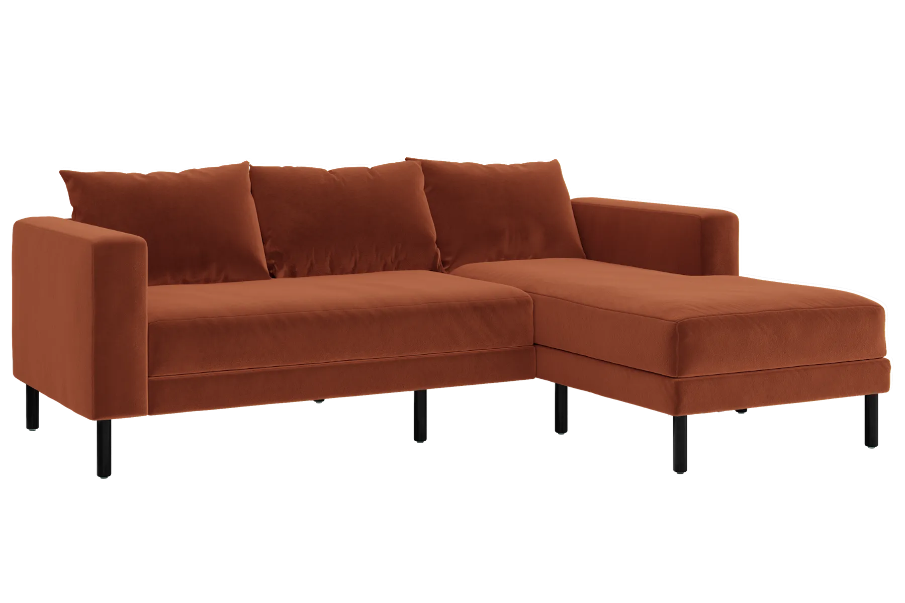 The Essential Sectional in Recycled Velvet