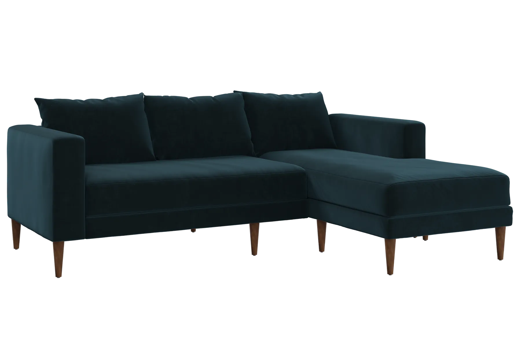The Essential Sectional in Recycled Velvet