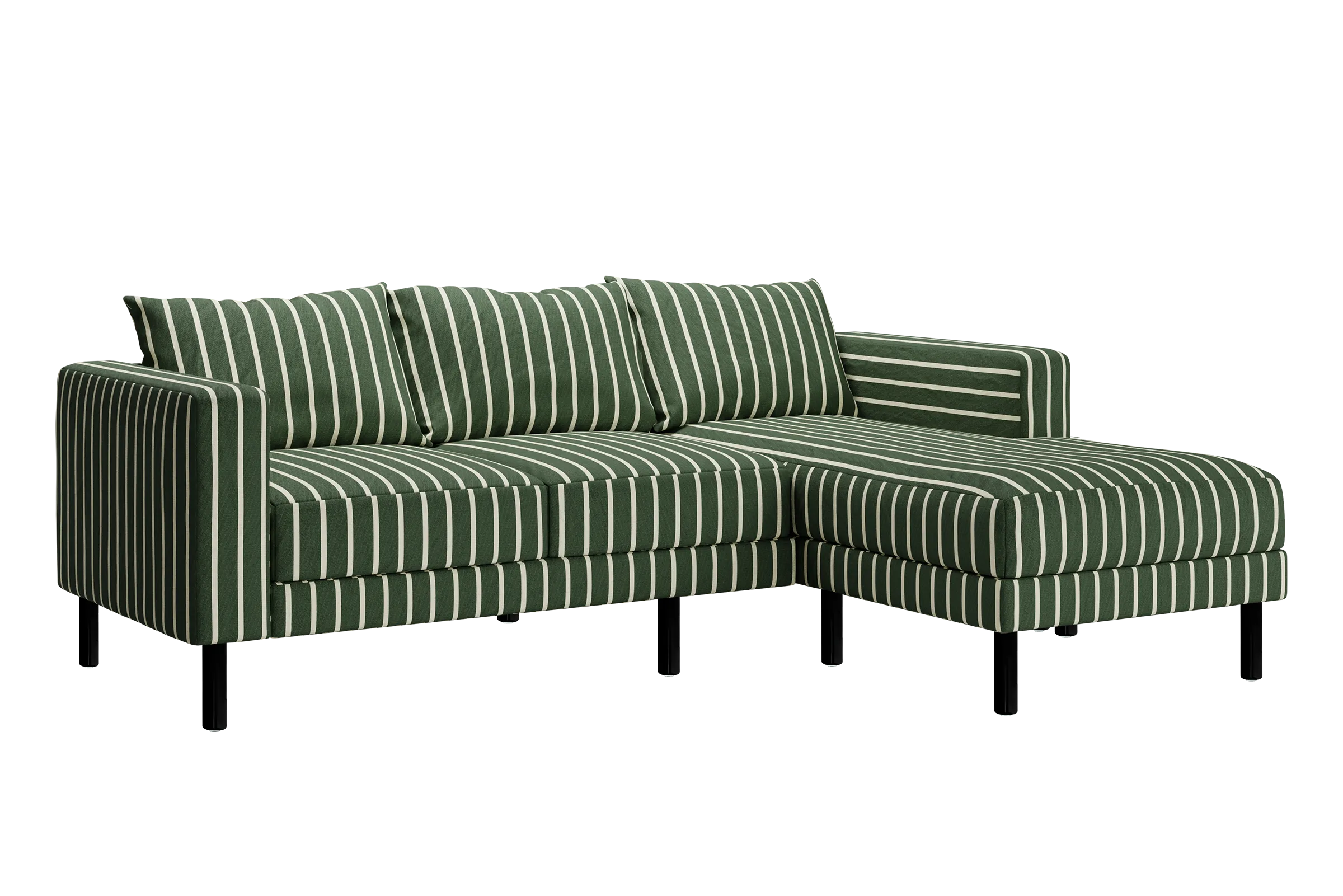 The Essential Sectional in Striped Hemp Blend