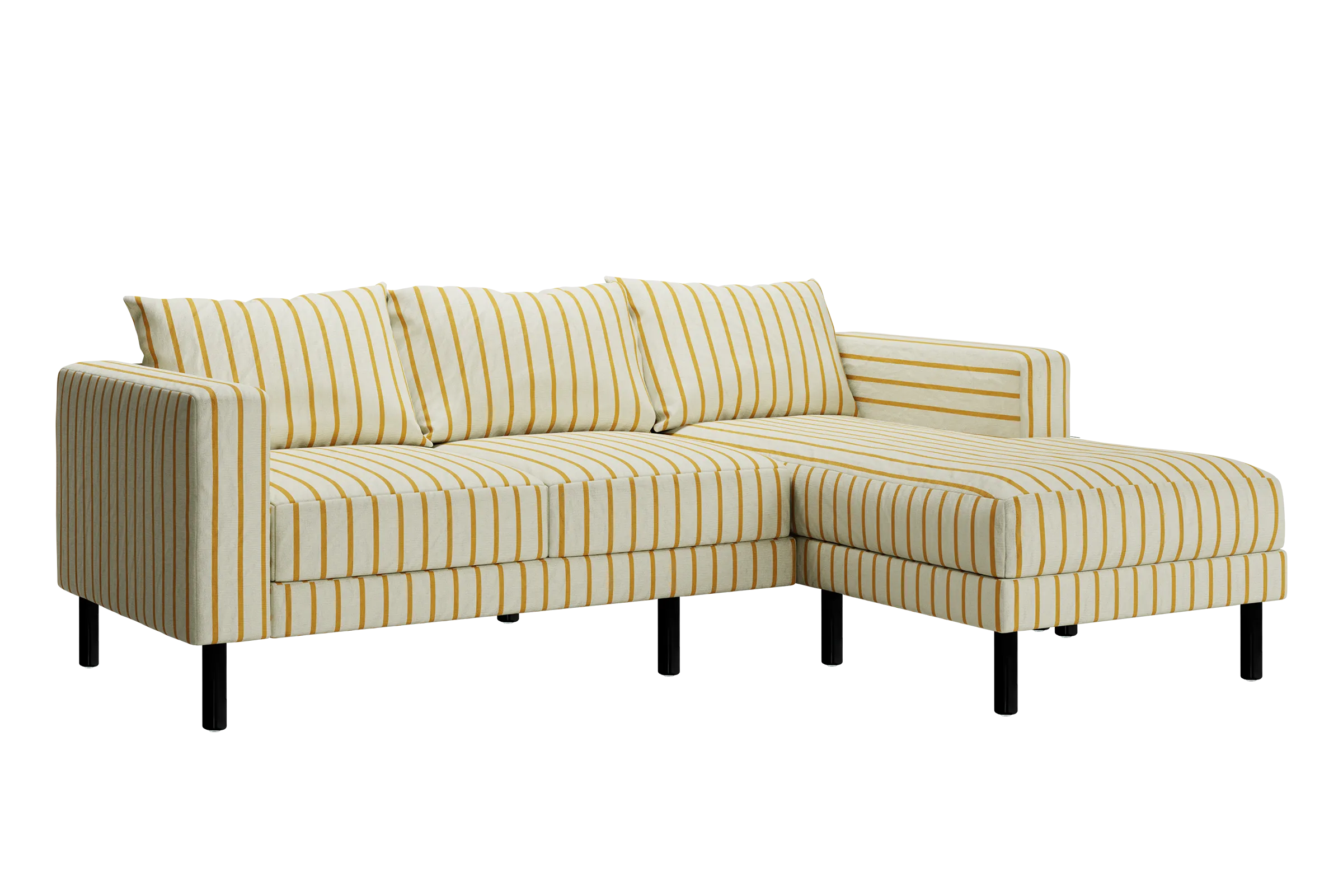 The Essential Sectional in Striped Hemp Blend