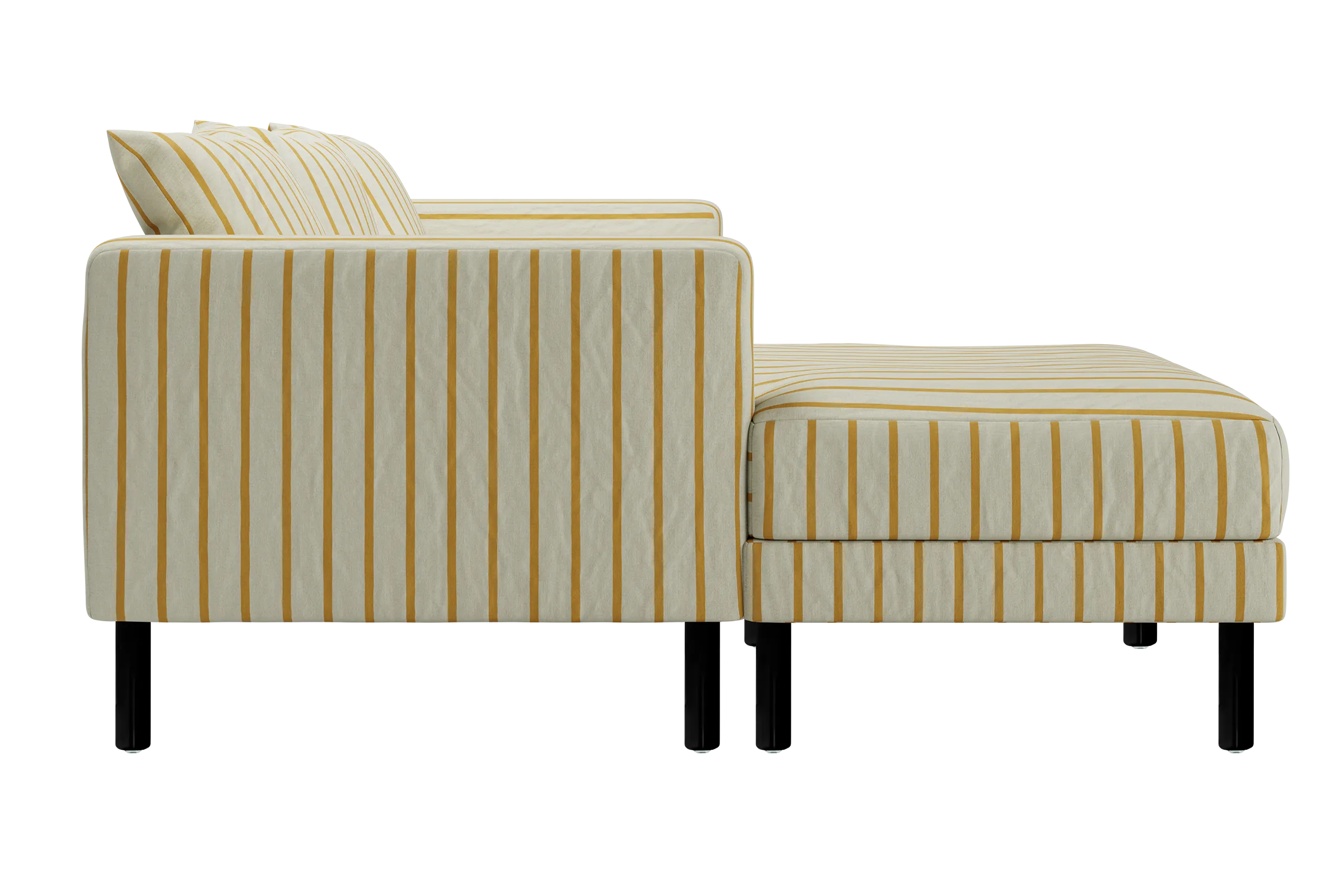 The Essential Sectional in Striped Hemp Blend