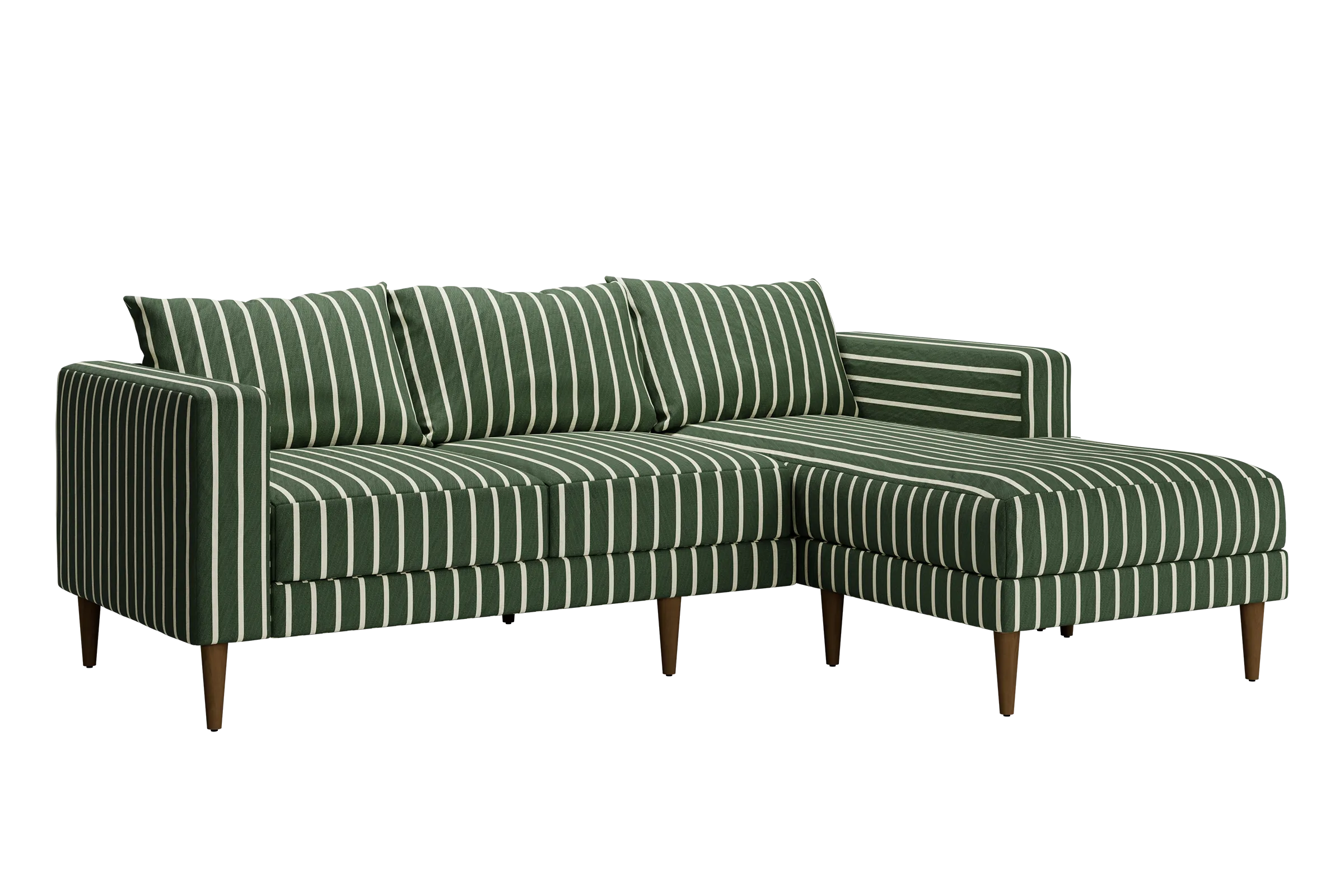 The Essential Sectional in Striped Hemp Blend