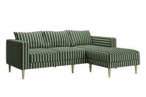 The Essential Sectional in Striped Hemp Blend